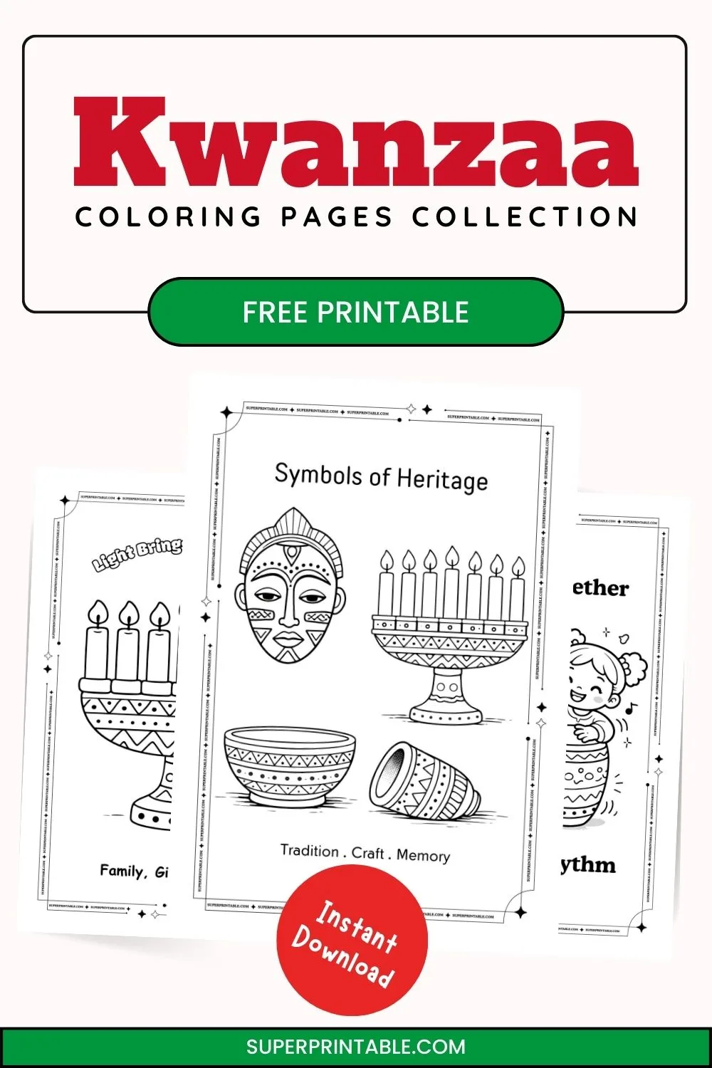 12+ Kwanzaa Coloring Pages Pinterest Image