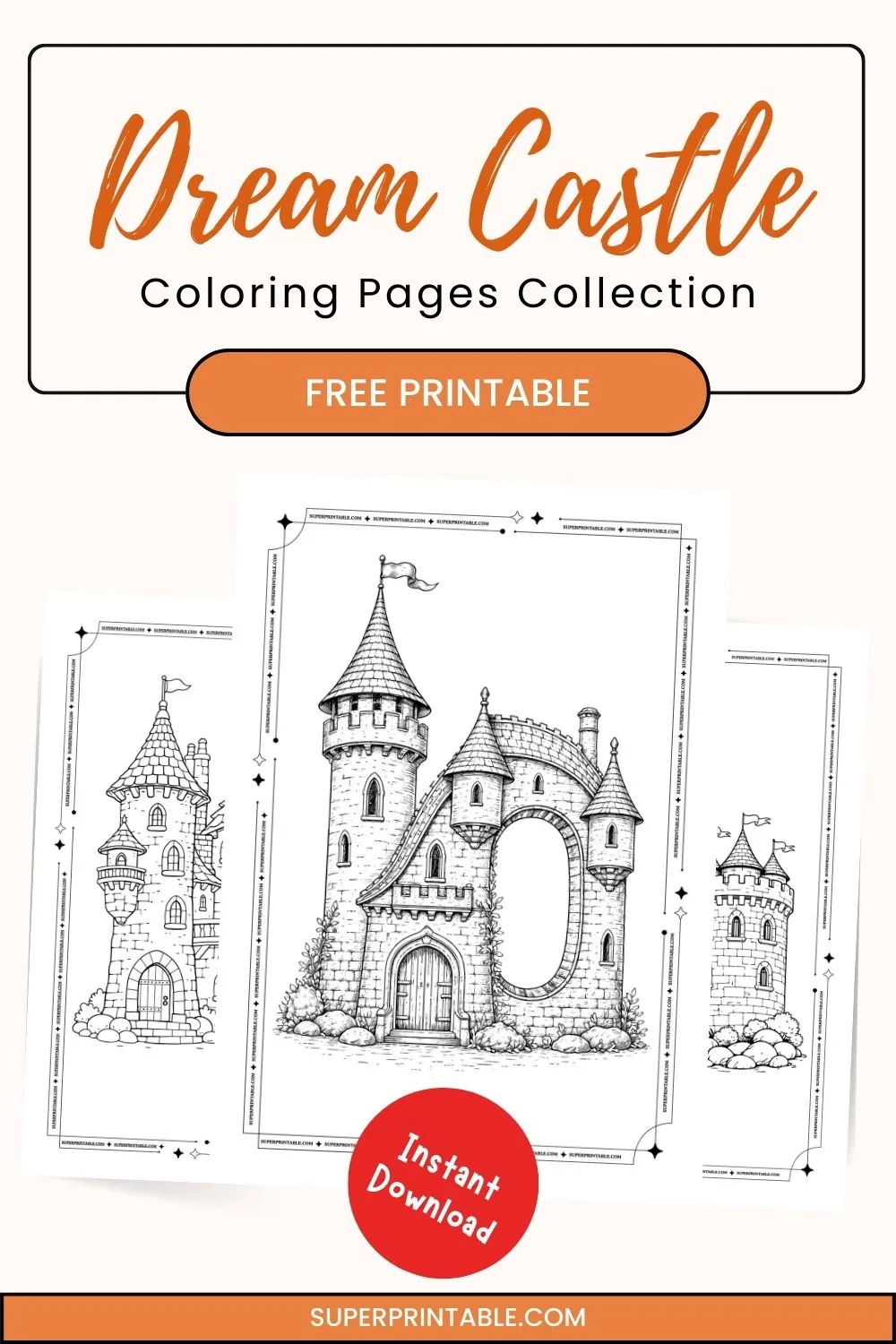 15+ Dream Castle Coloring Pages Pinterest Image