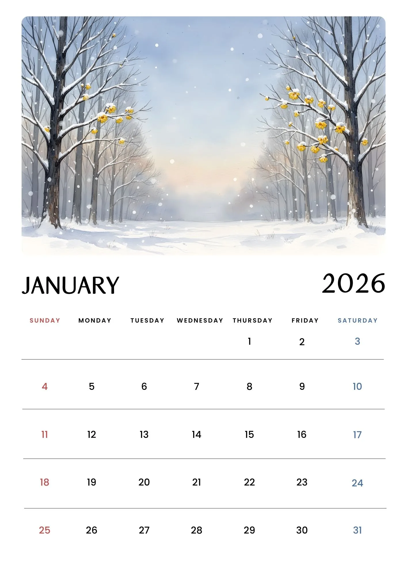 2026 Beautiful Seasons Nature Calendar 1