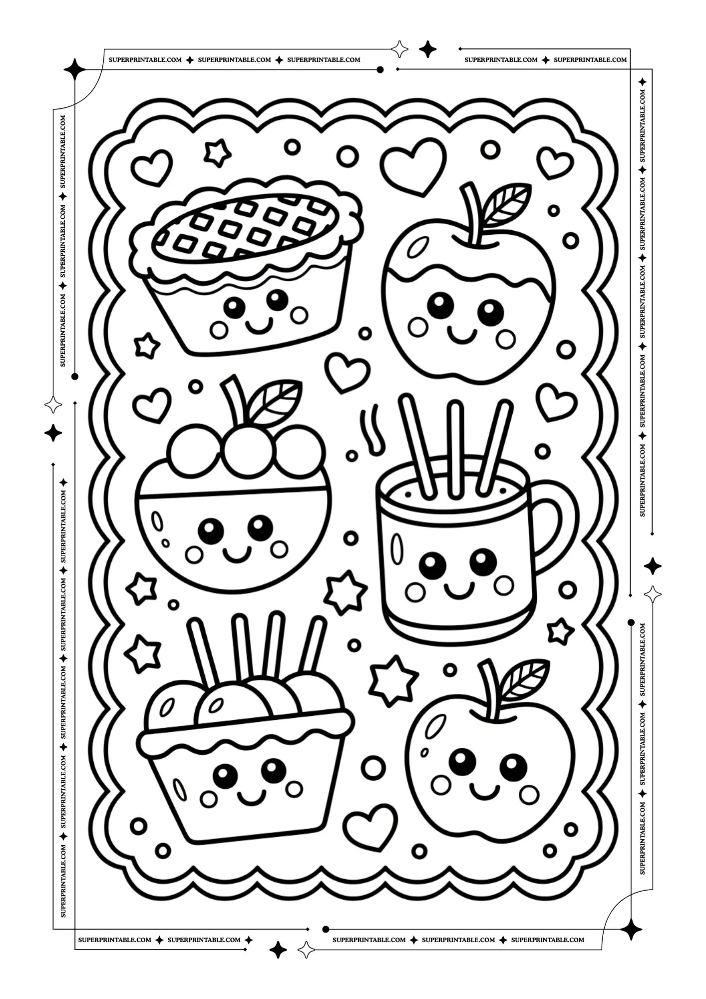 Apple Coloring Pages 2