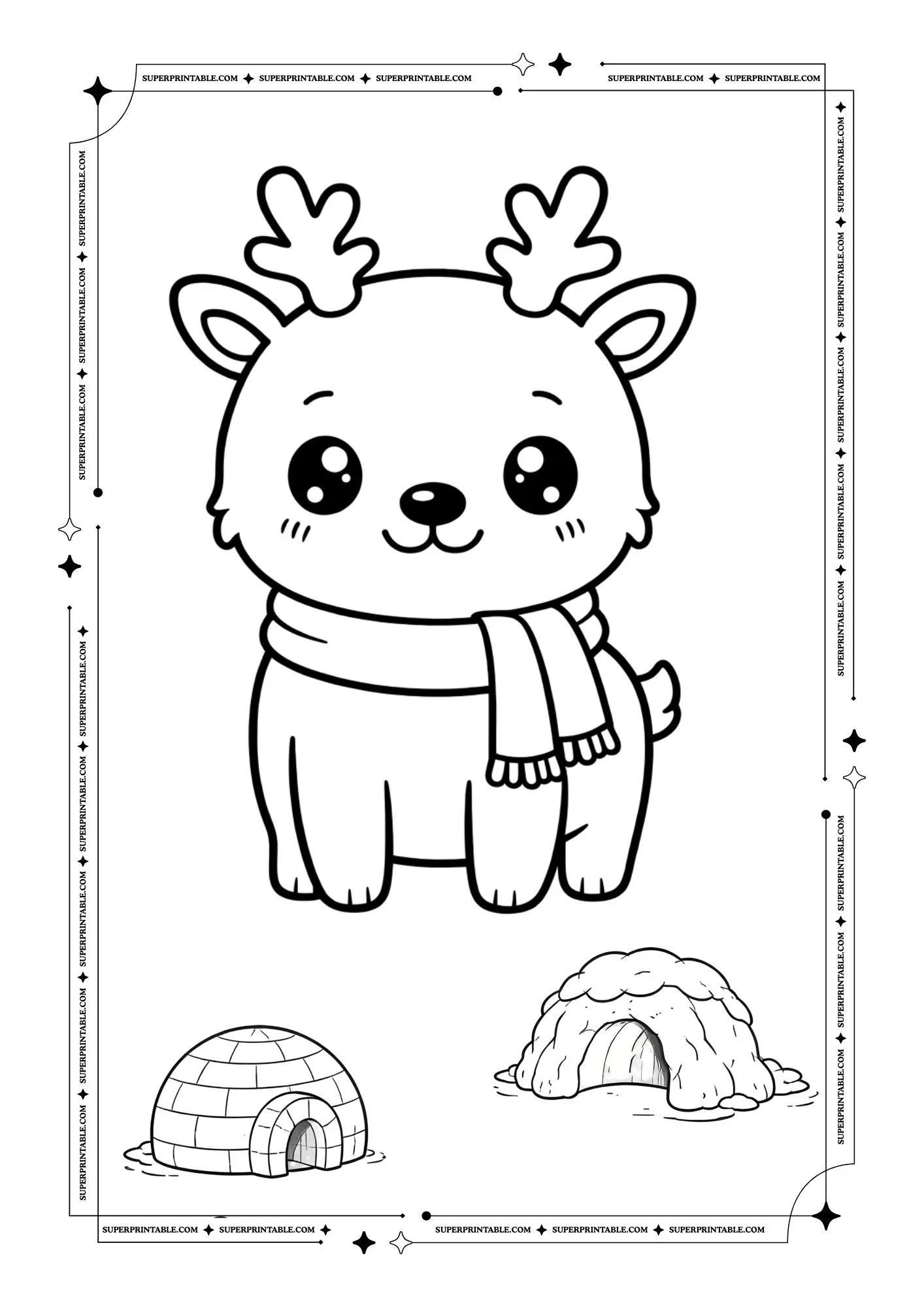 Arctic Animals Coloring Pages 2