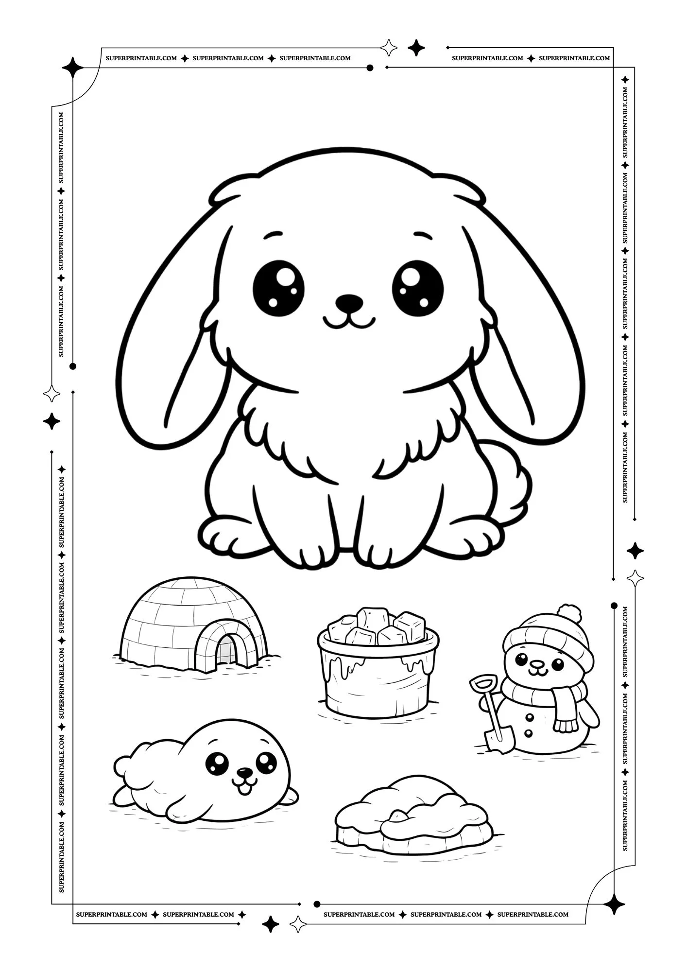 Arctic Animals Coloring Pages 4