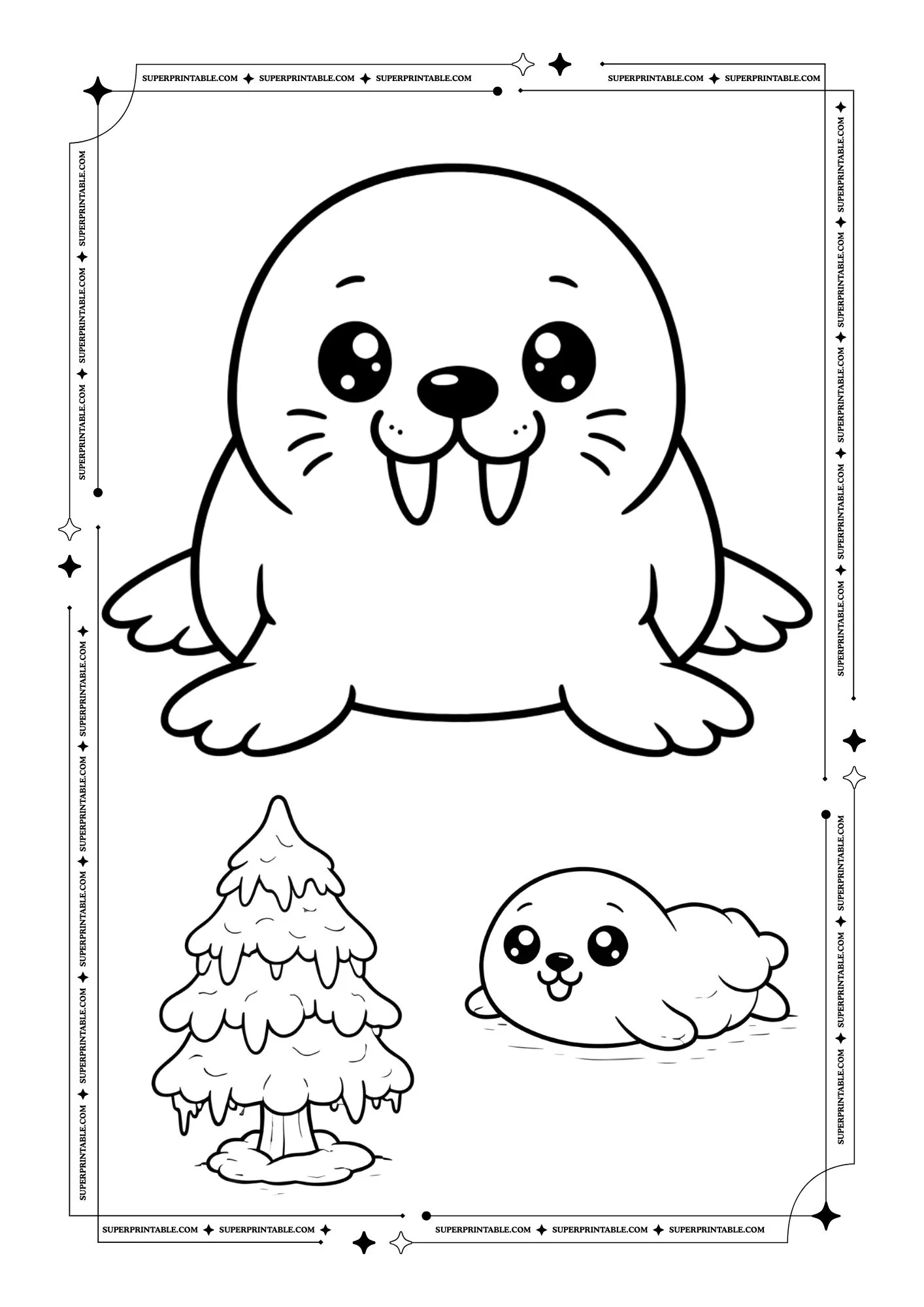 Arctic Animals Coloring Pages 6