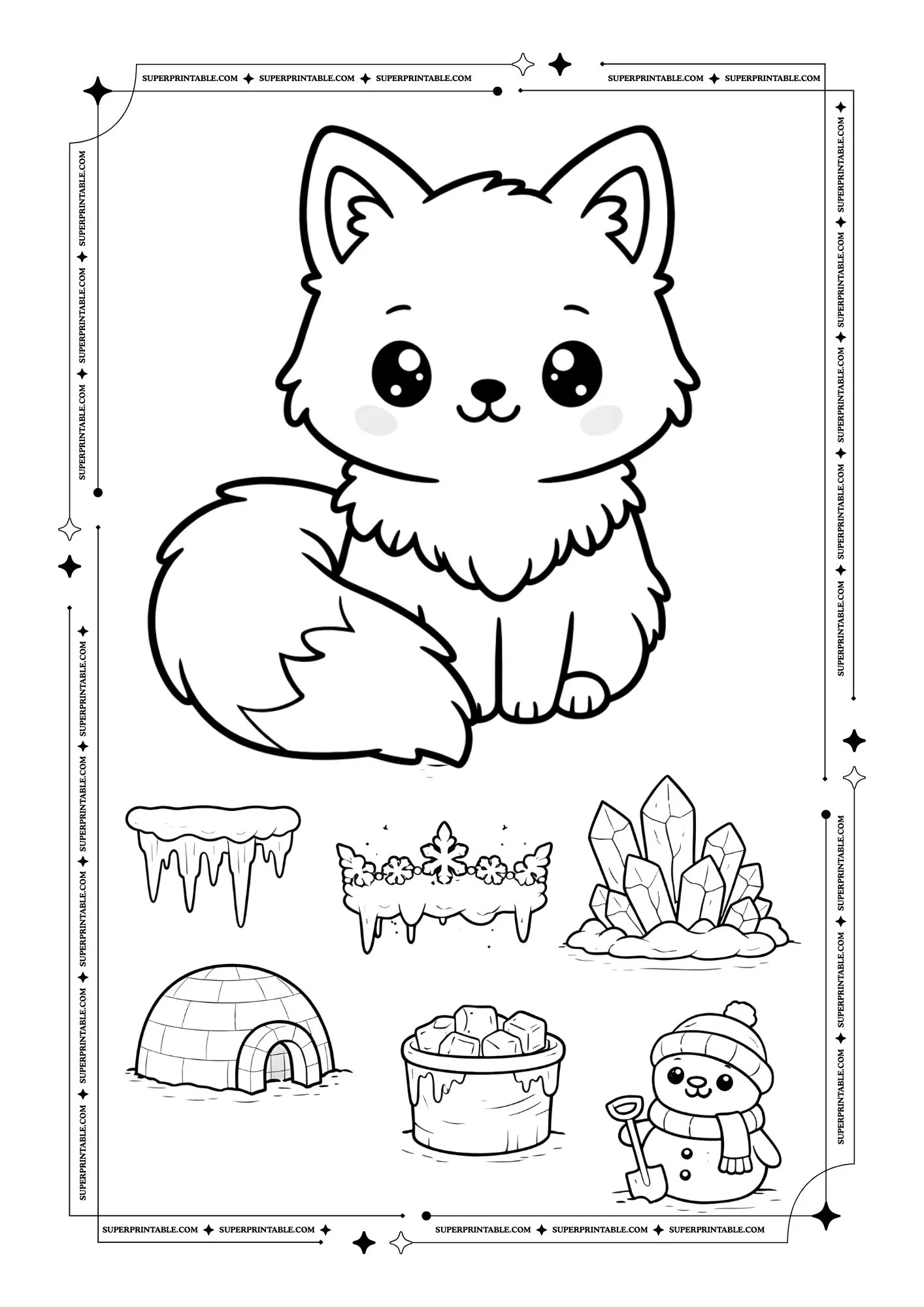 Arctic Animals Coloring Pages 7