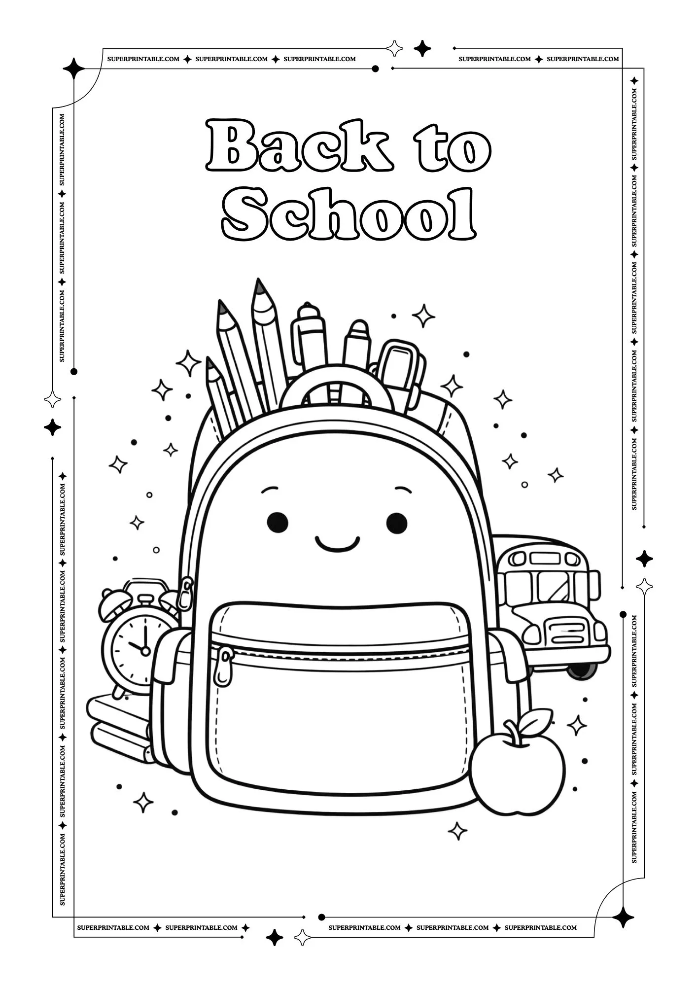 Back to School Coloring Pages 4