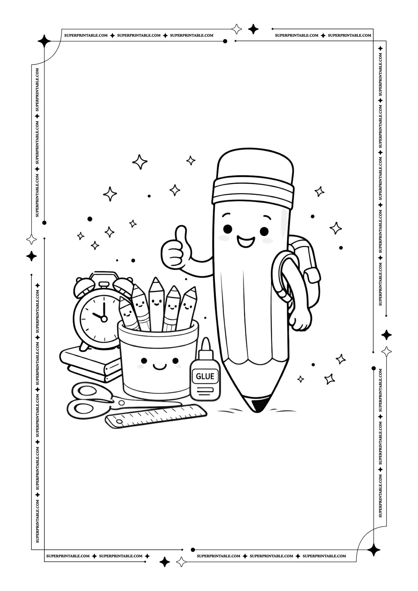 Back to School Coloring Pages 6