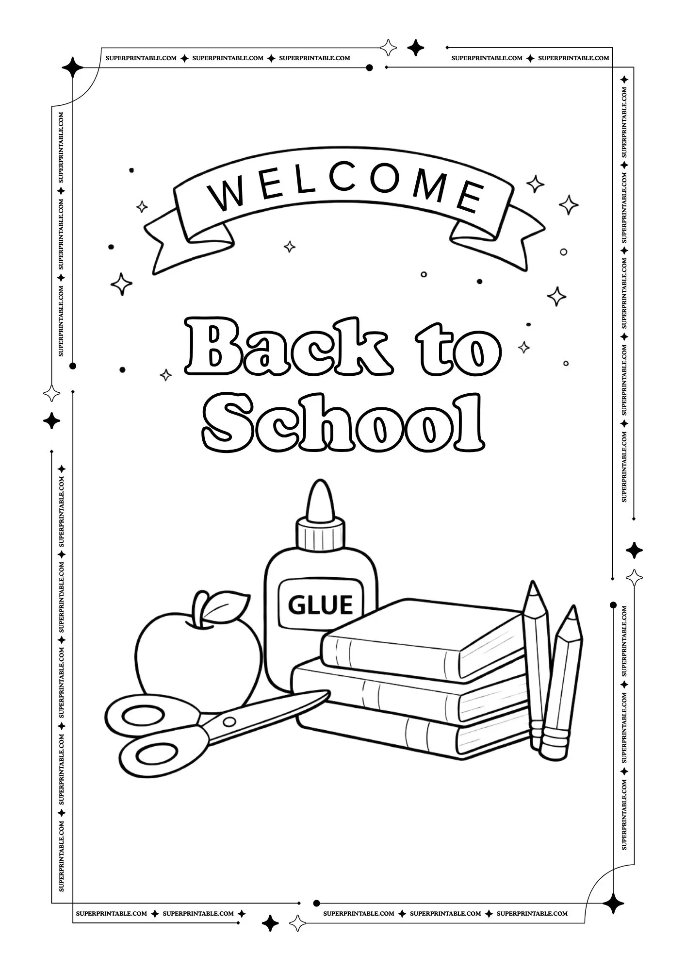 Back to School Coloring Pages 7