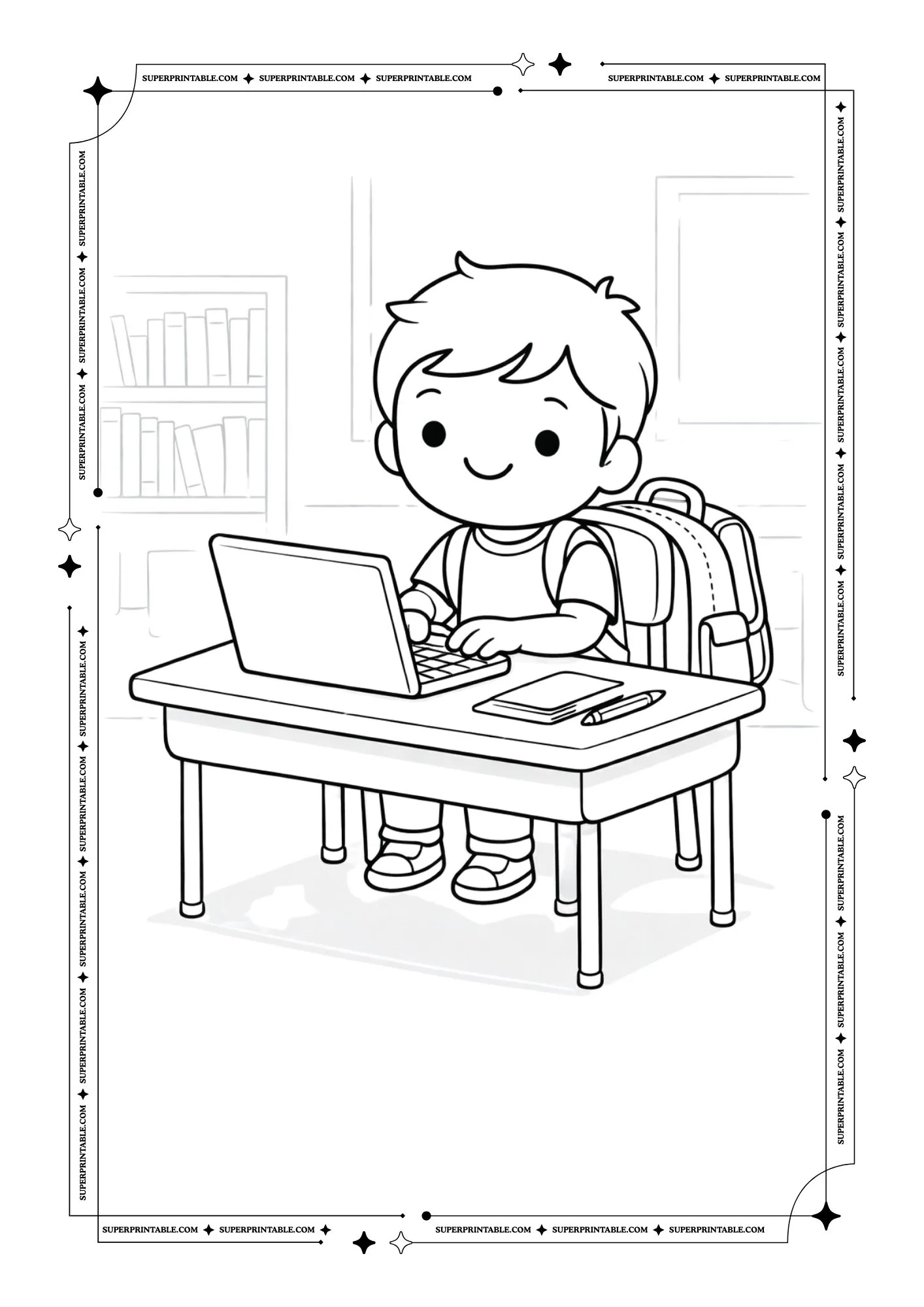 Back to School Coloring Pages 8