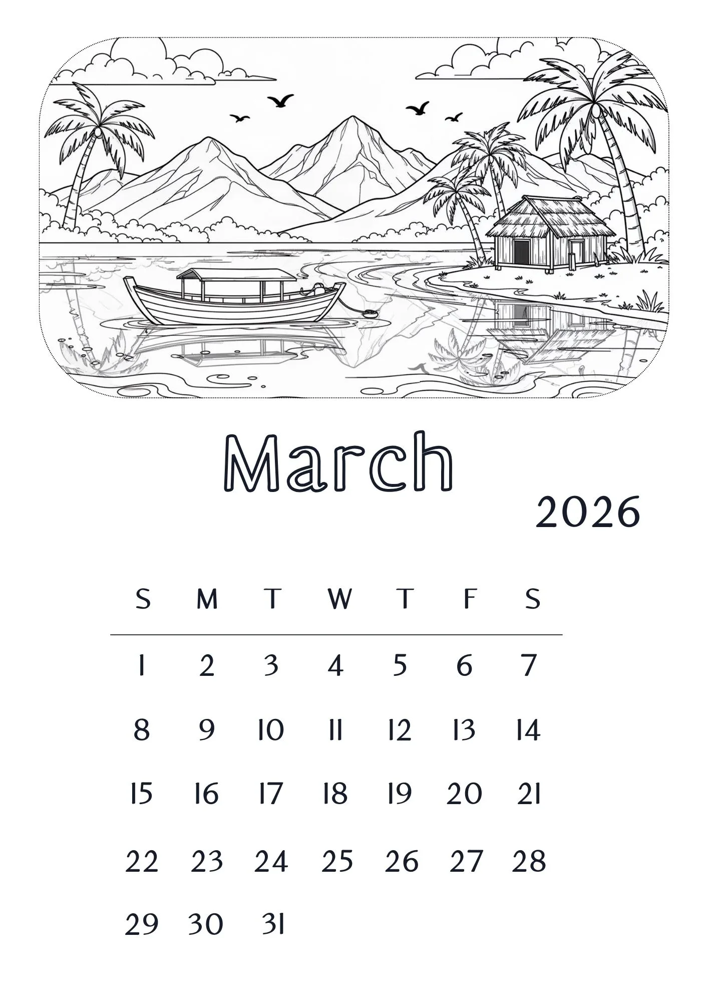 Childhood Natural Scenery Calendar 2026 3