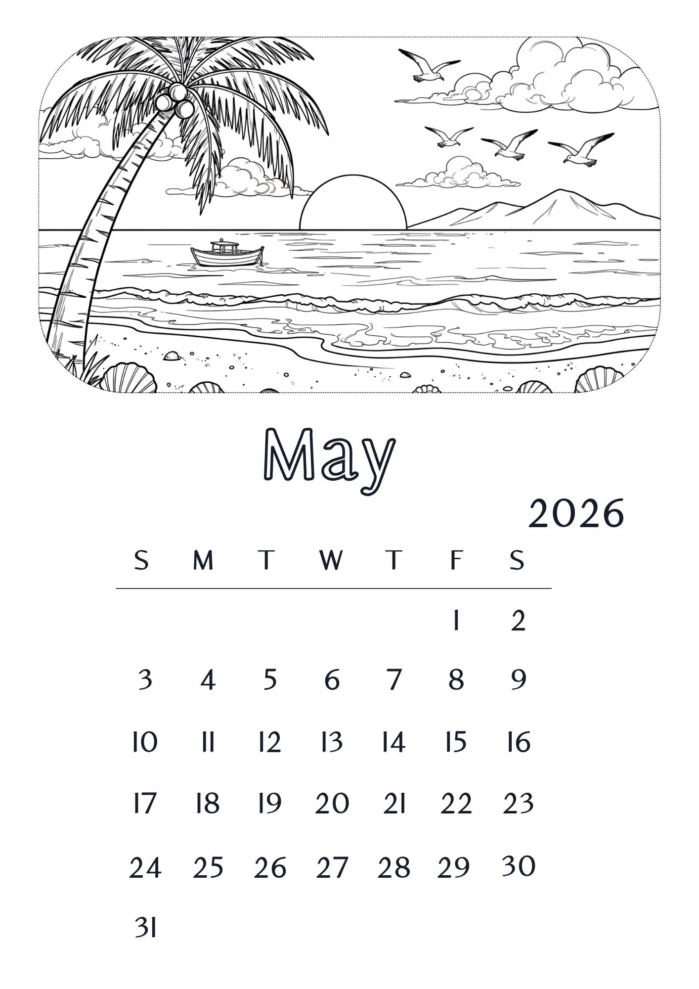 Childhood Natural Scenery Calendar 2026 5