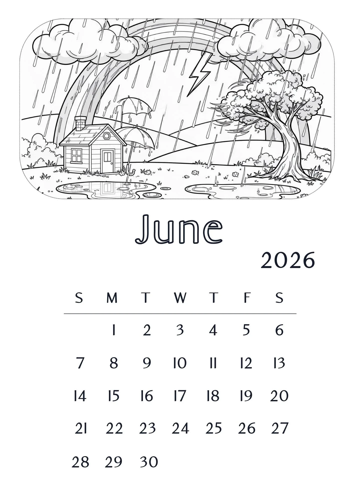Childhood Natural Scenery Calendar 2026 6