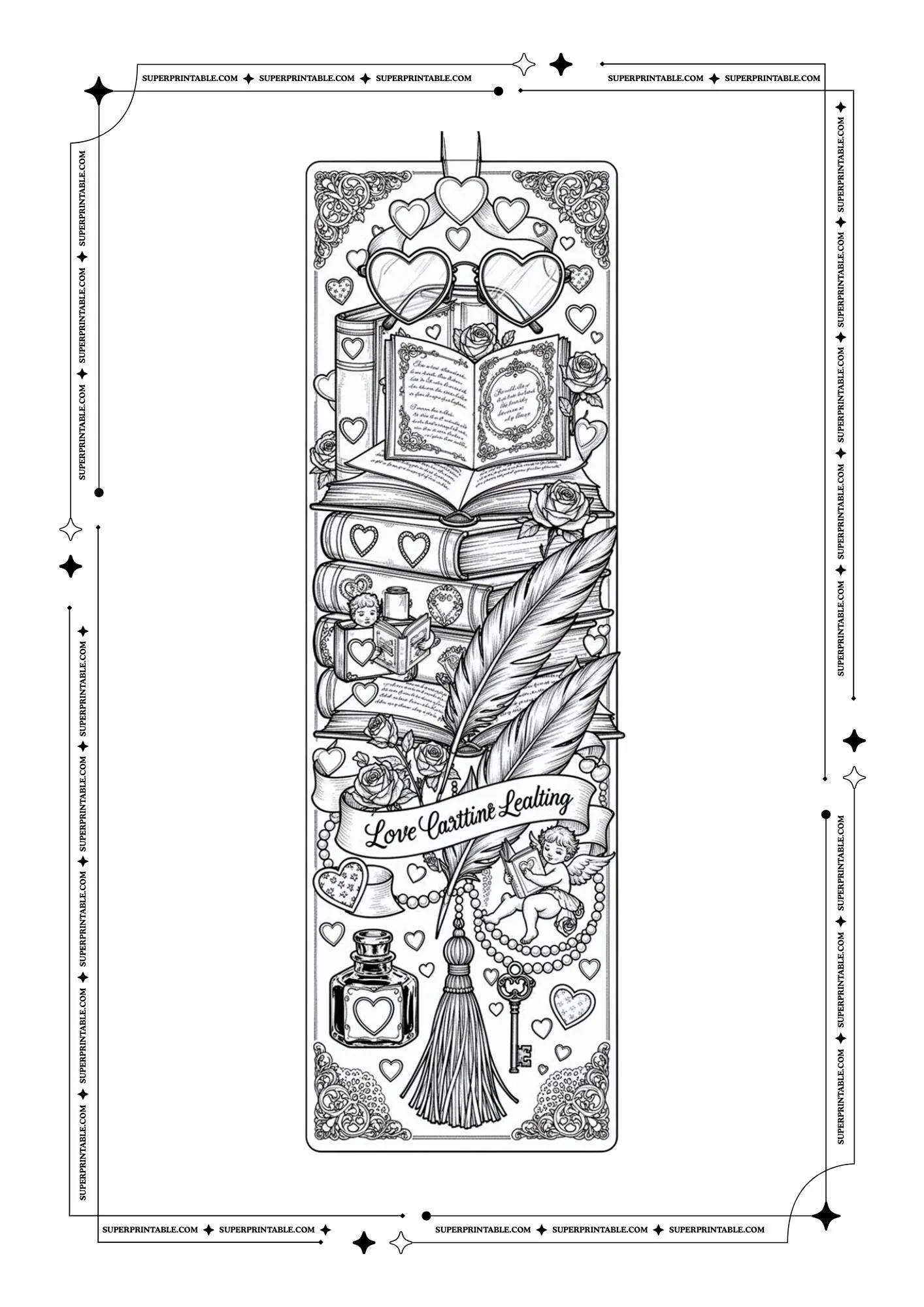 Chocolate & Love Coloring Pages For Adults 13