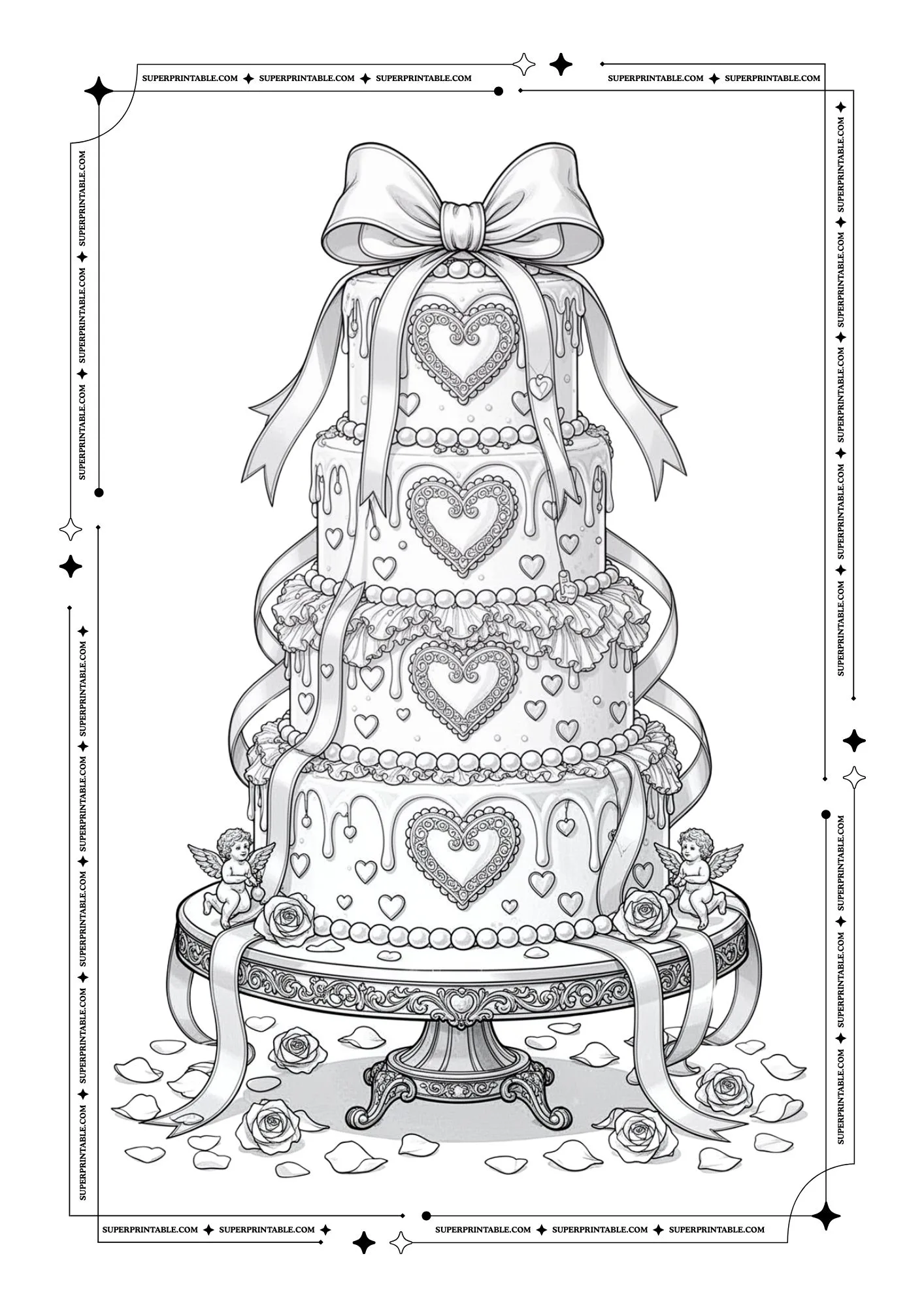 Chocolate & Love Coloring Pages For Adults 2