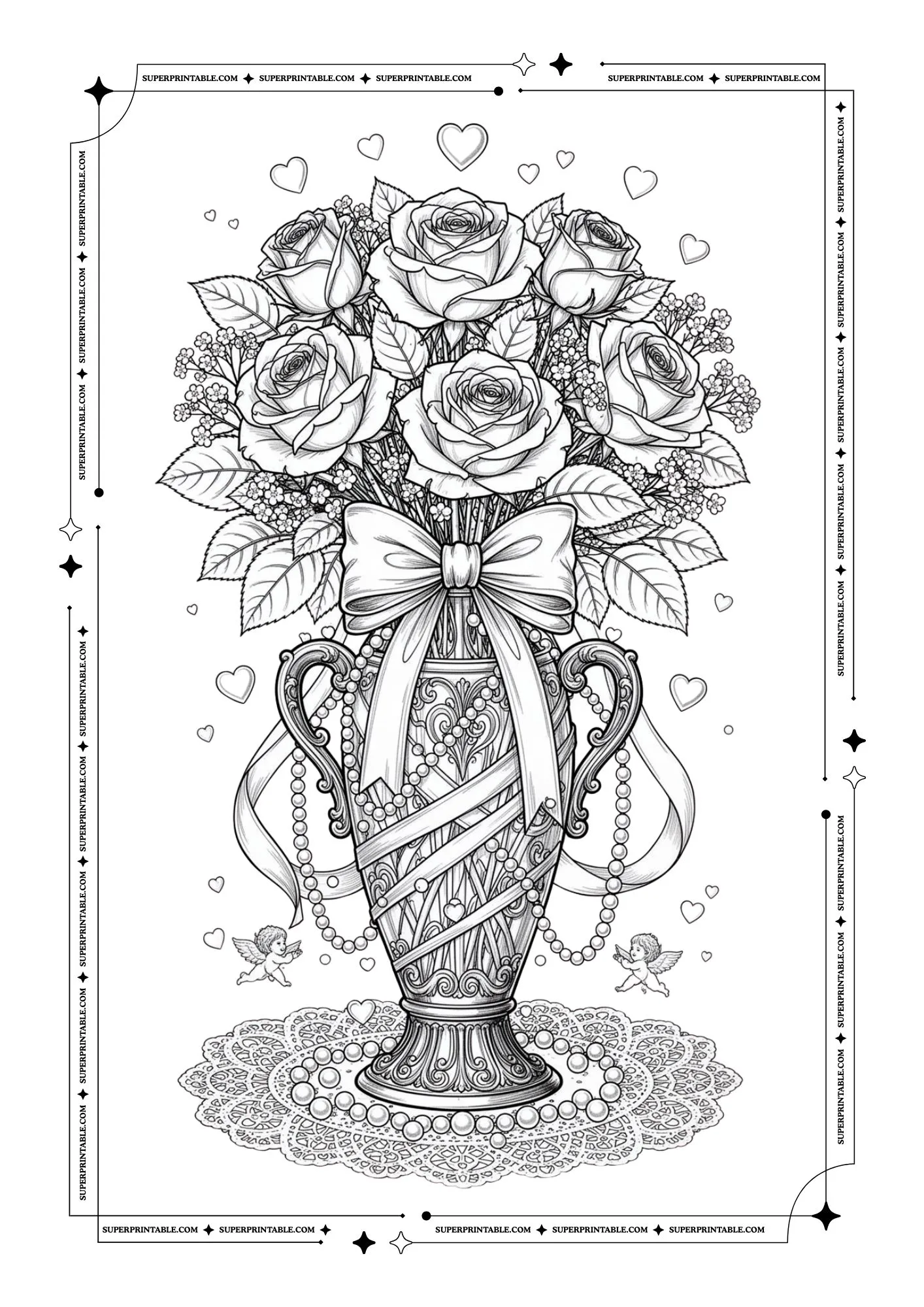 Chocolate & Love Coloring Pages For Adults 6