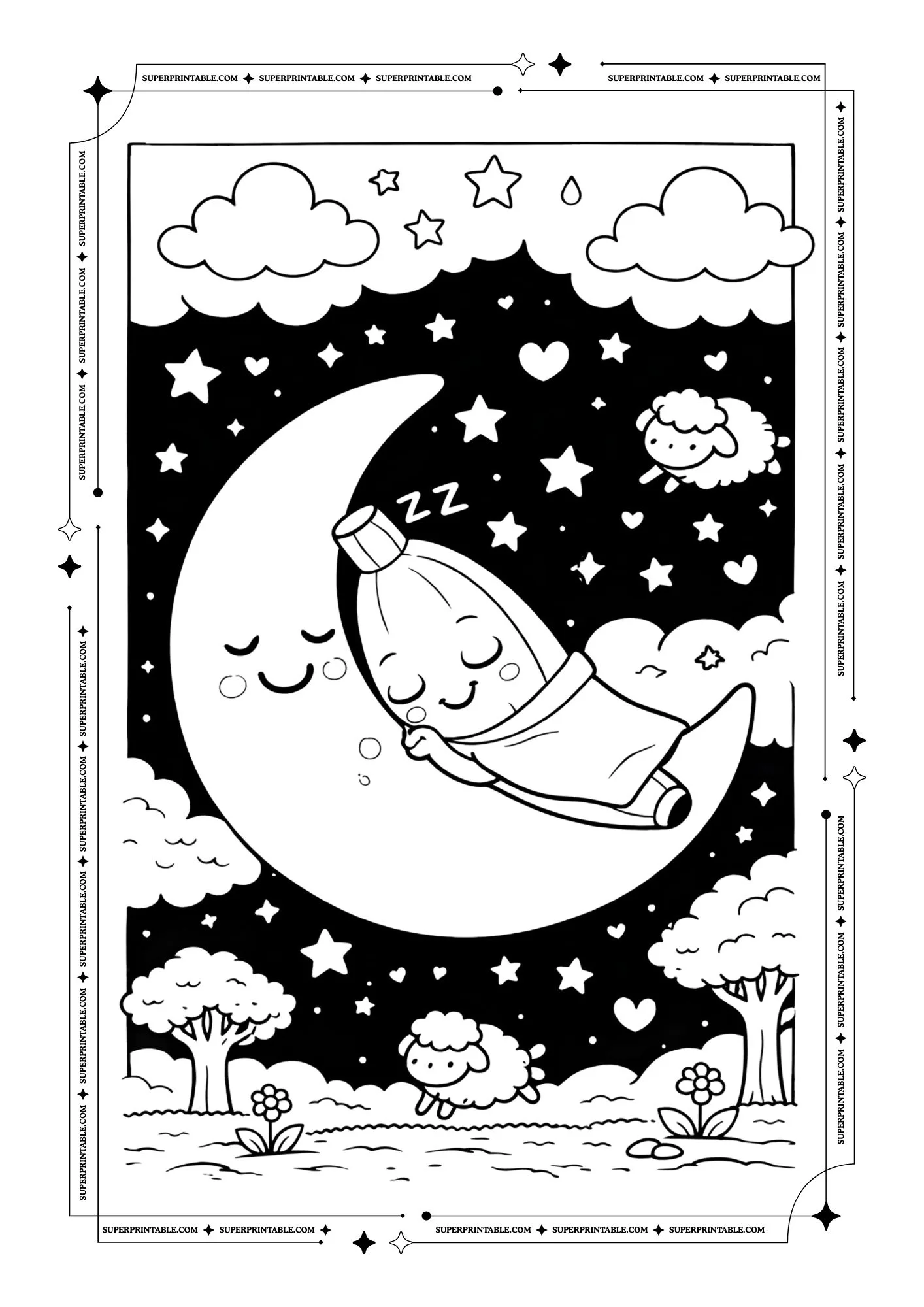Cute Banana Coloring Pages 8