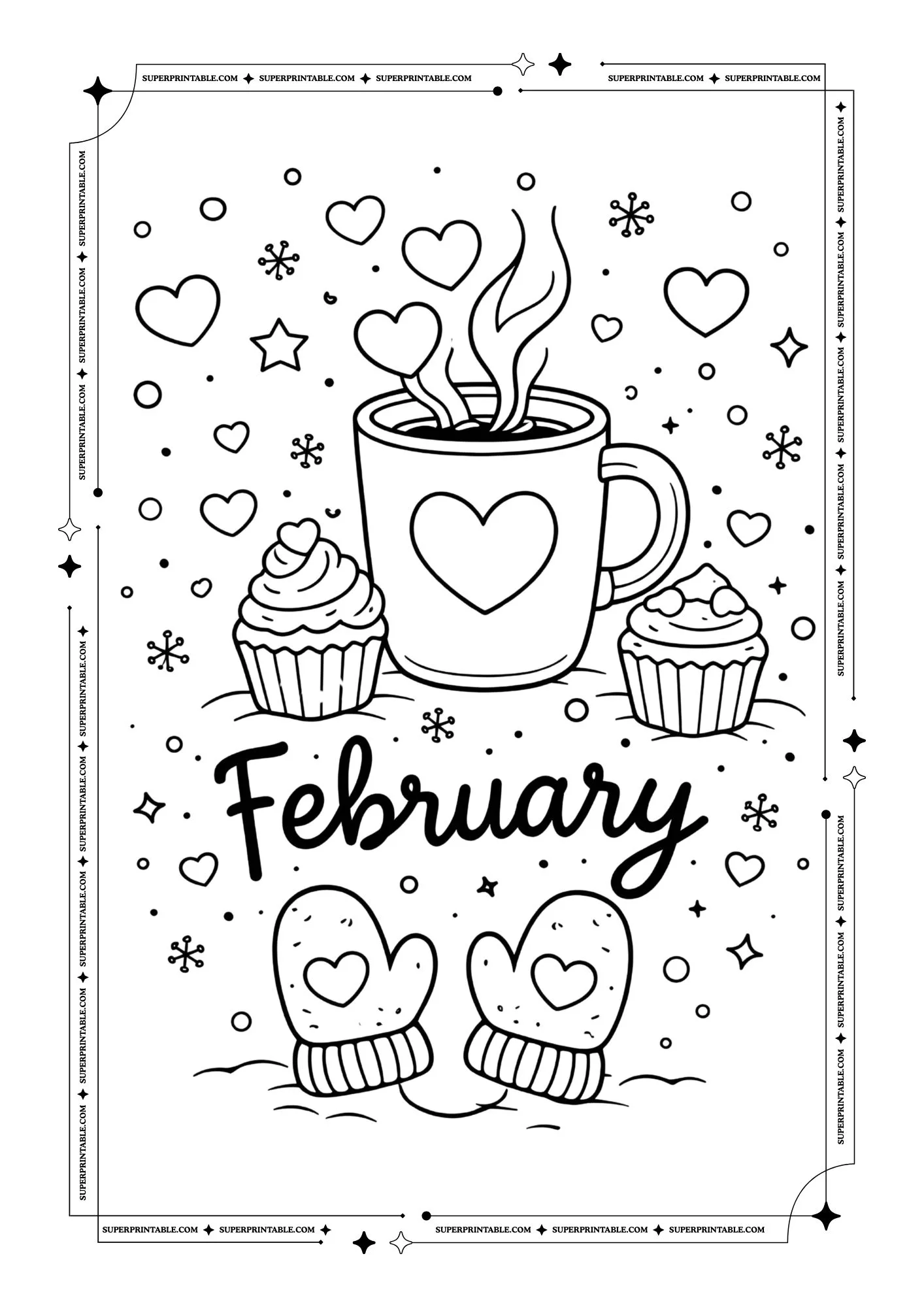 February Coloring Pages 7