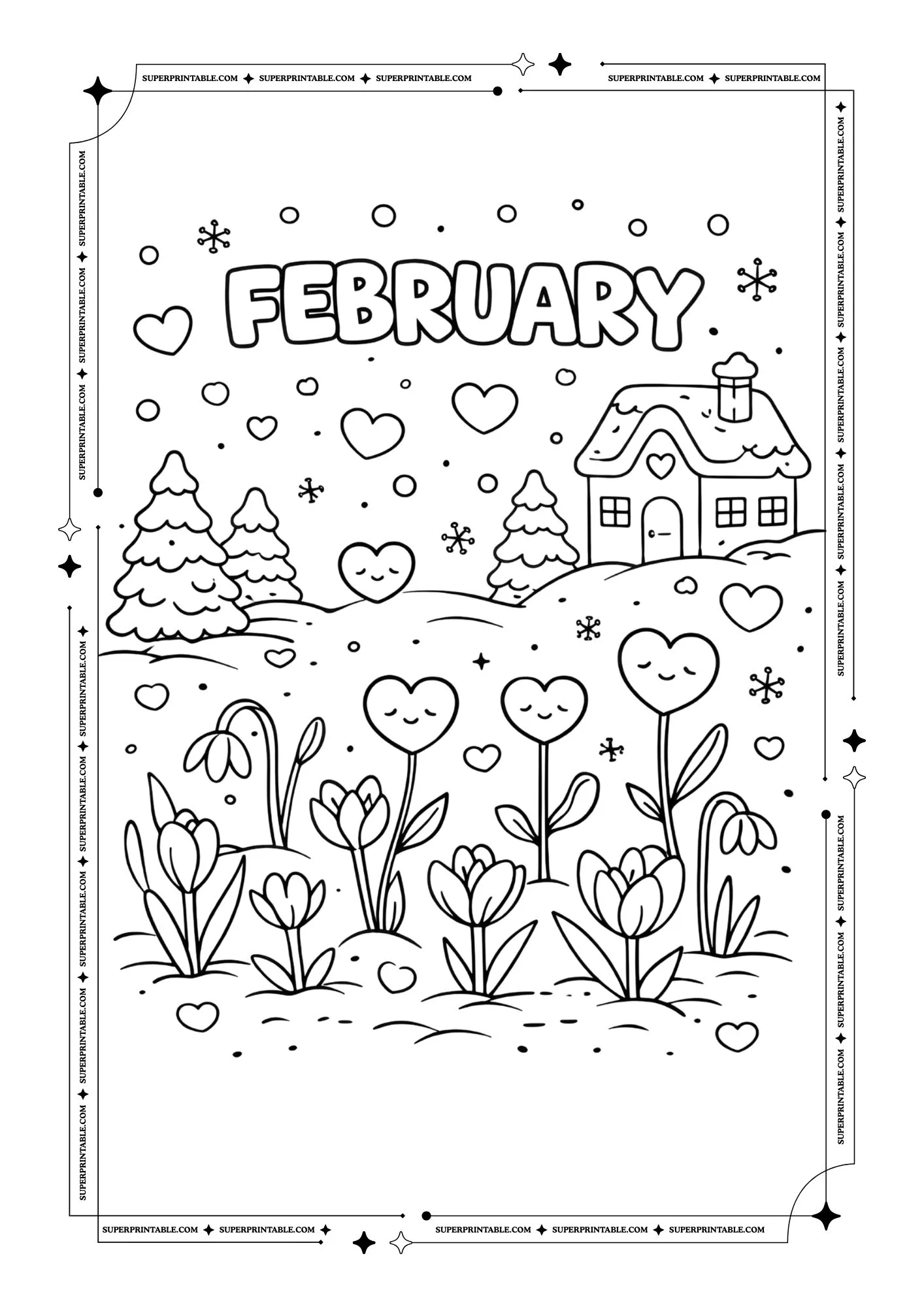 February Coloring Pages 8