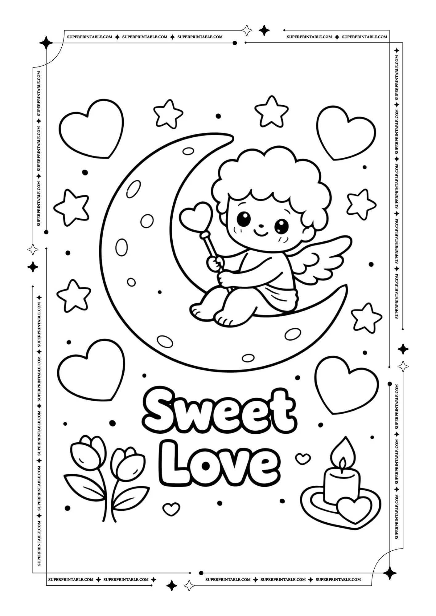 Hello Valentines Coloring Pages 3