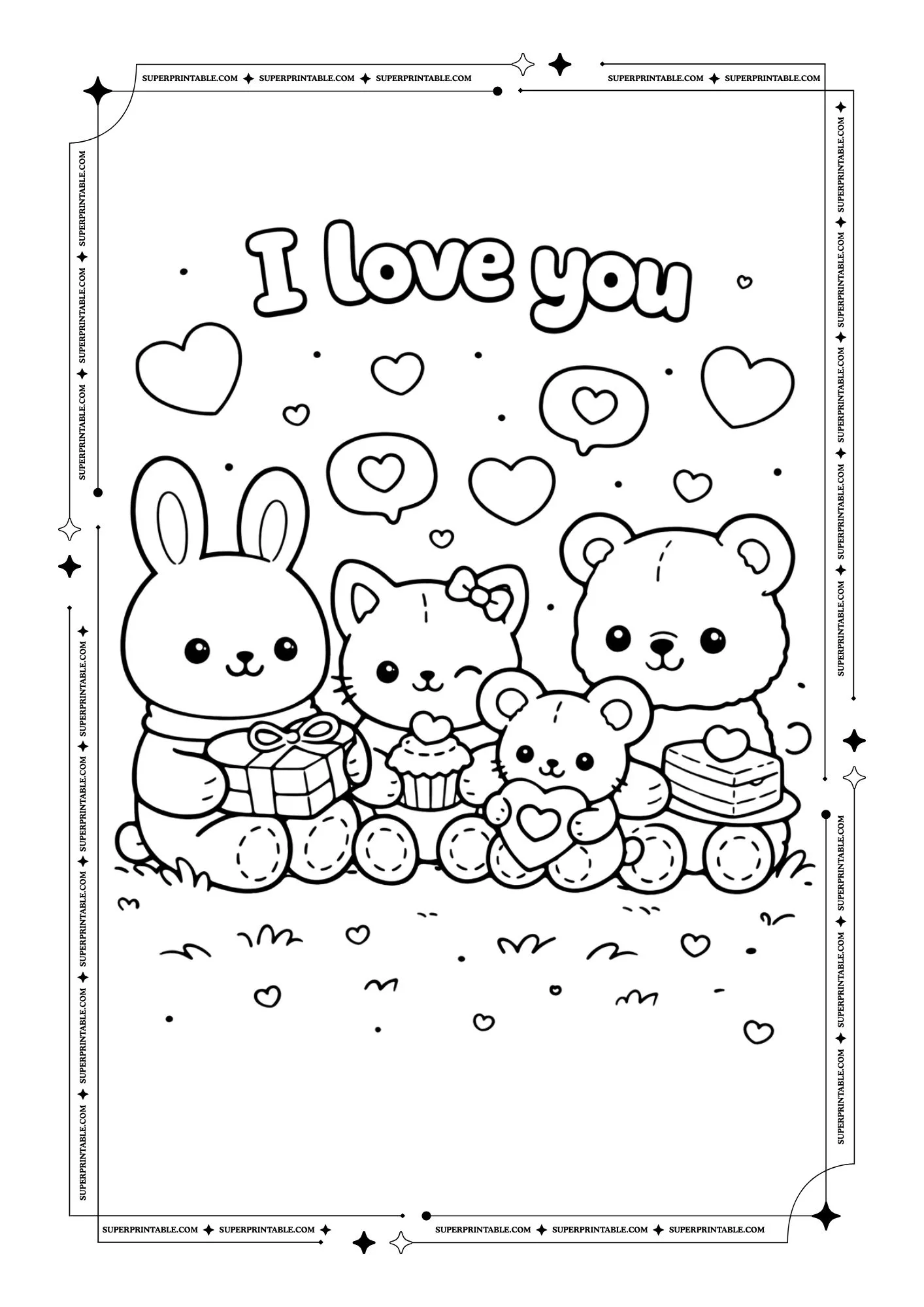Hello Valentines Coloring Pages 7