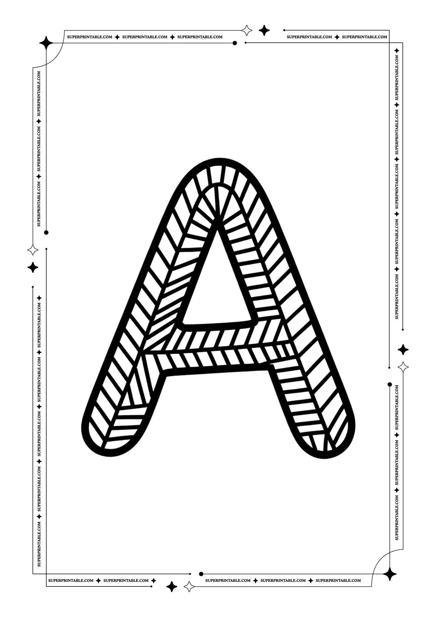 Little Artist Alphabet Coloring Pages 1
