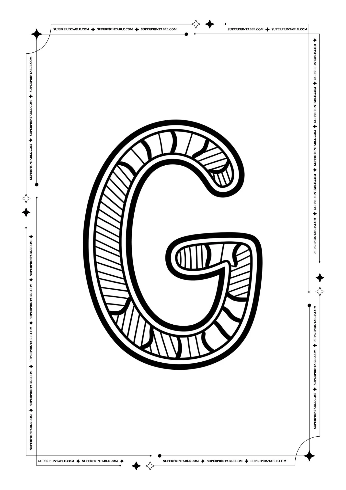 Little Artist Alphabet Coloring Pages 7