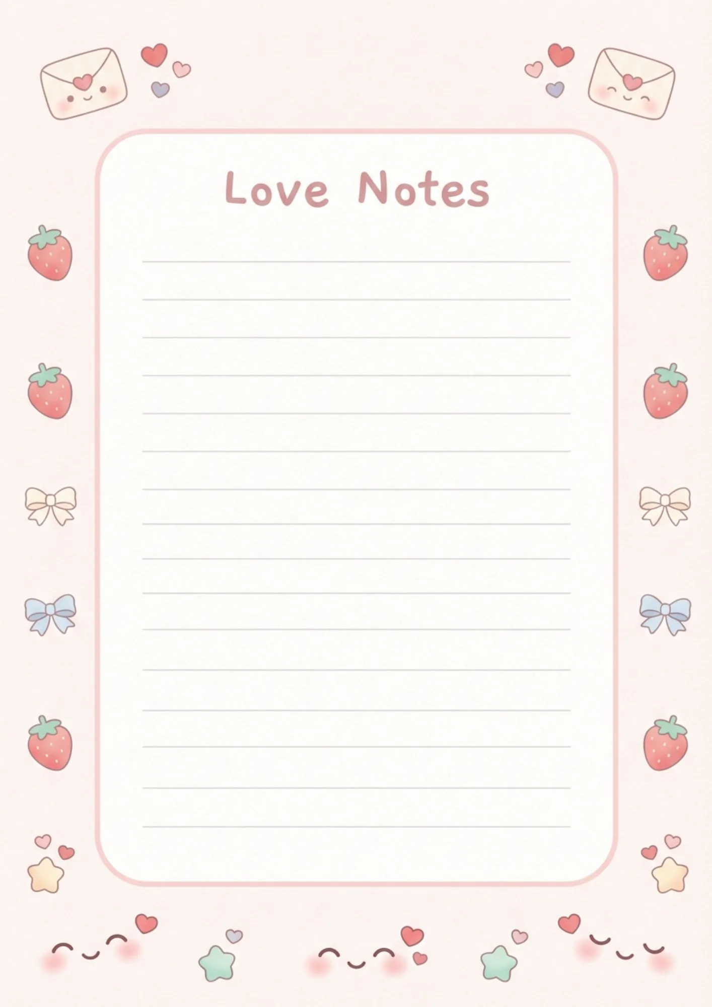 Printable Valentine Memo Pages for Scrapbooking 16