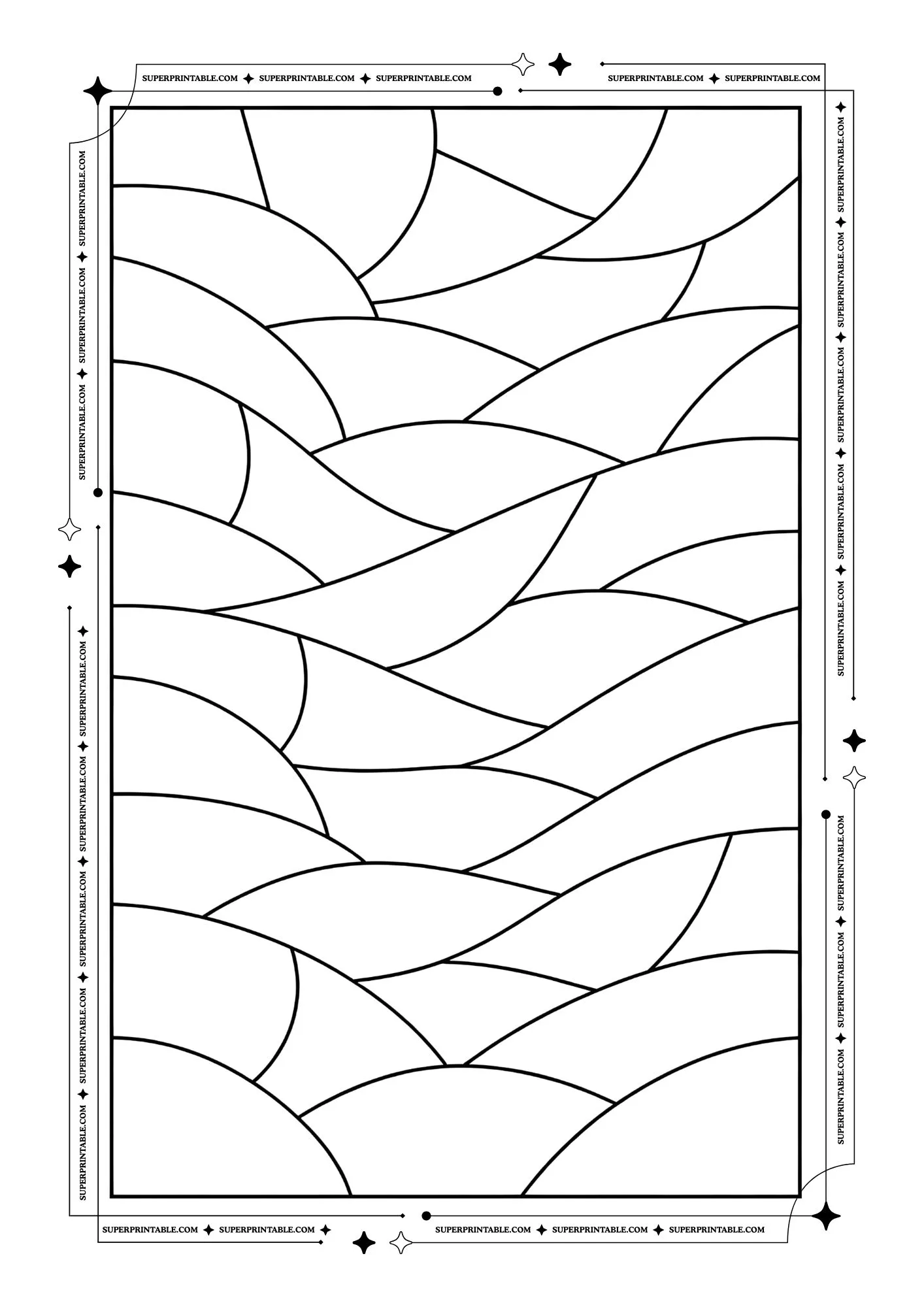 Stained Glass Coloring Pages 3