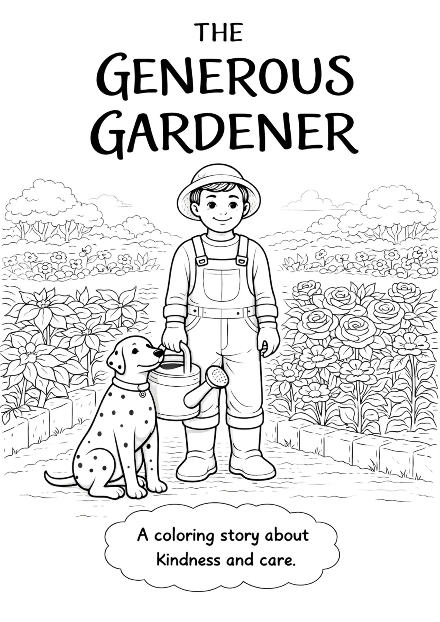 The Generous Gardener Coloring Pages 1