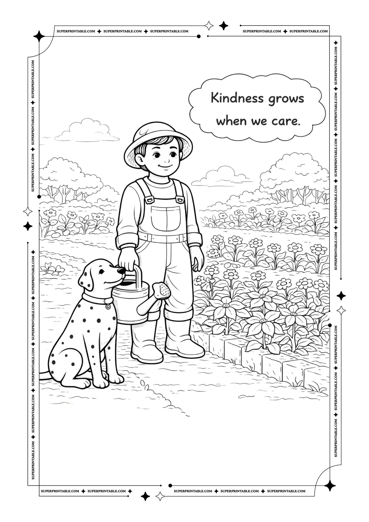 The Generous Gardener Coloring Pages 3
