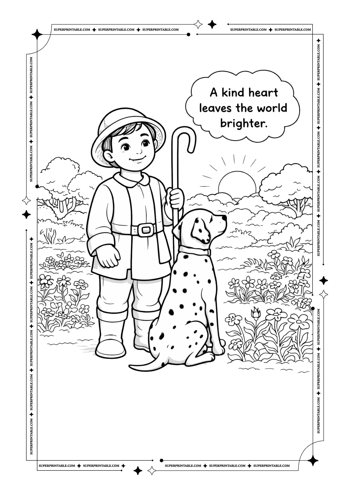 The Generous Gardener Coloring Pages 4