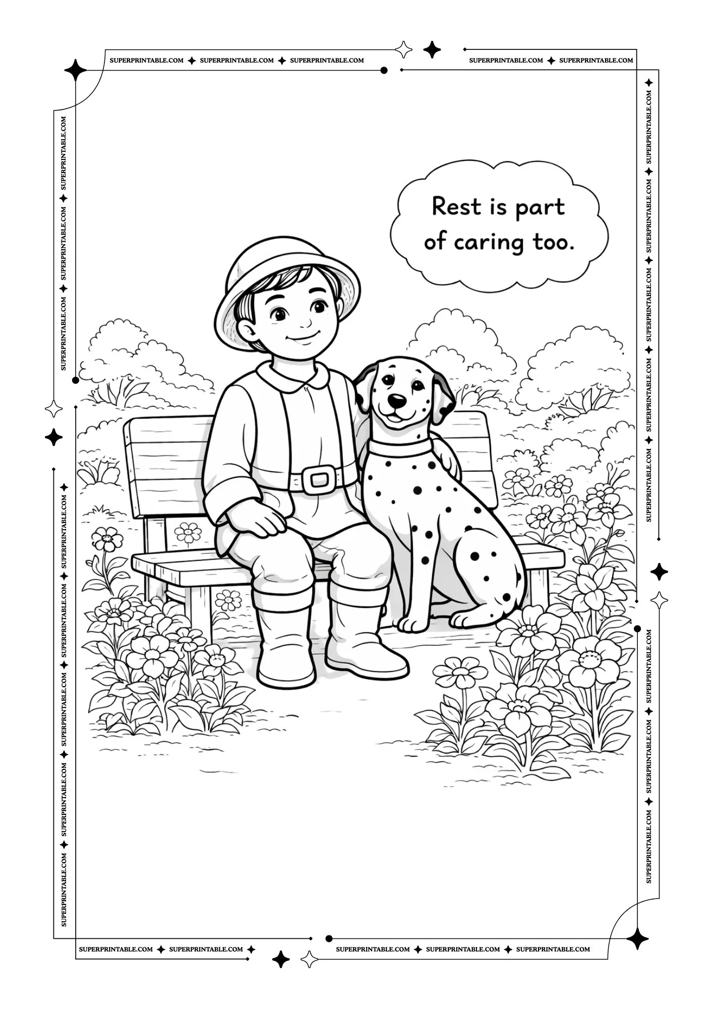 The Generous Gardener Coloring Pages 6