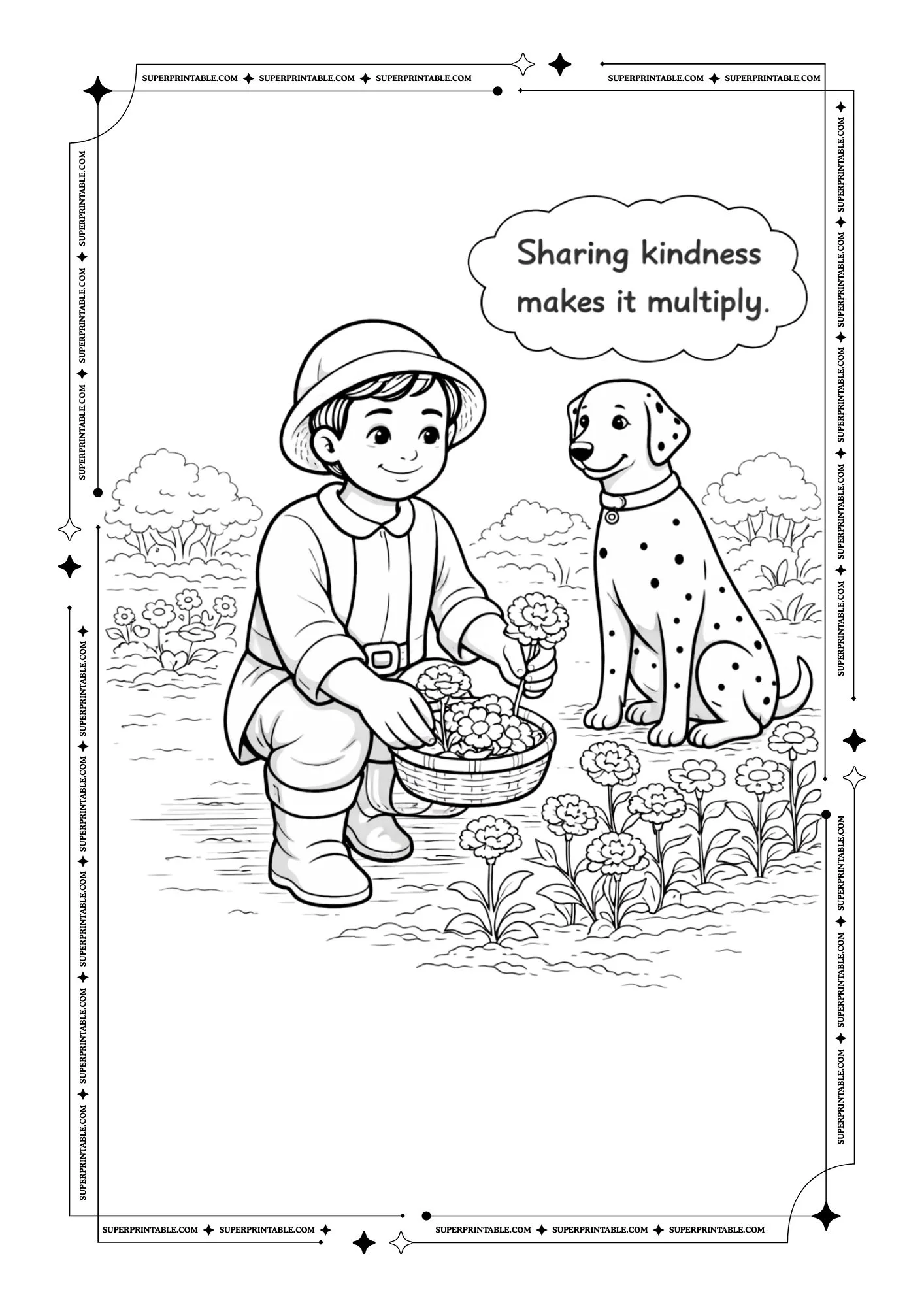 The Generous Gardener Coloring Pages 7