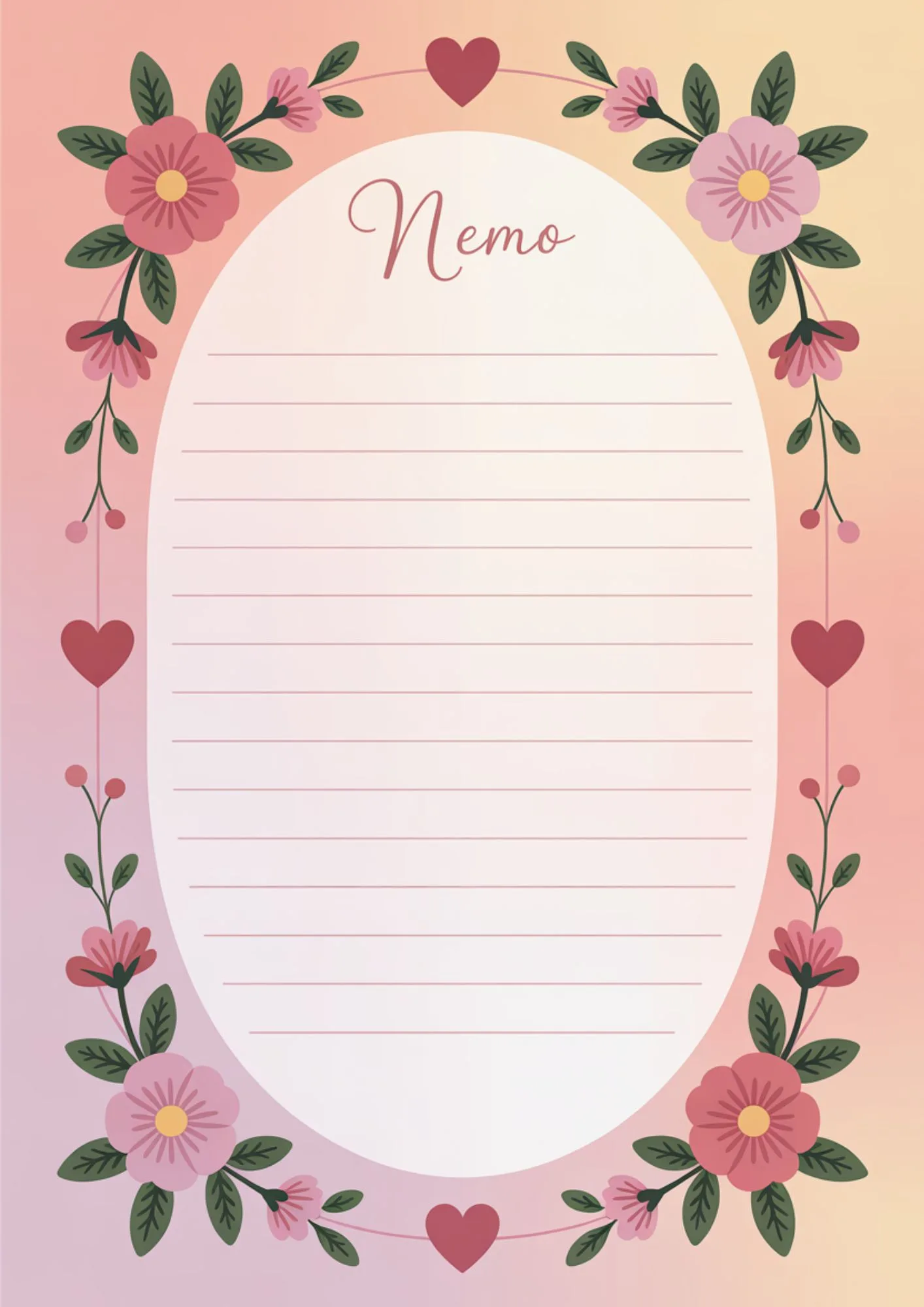 Valentines Digital Memo Pages 4