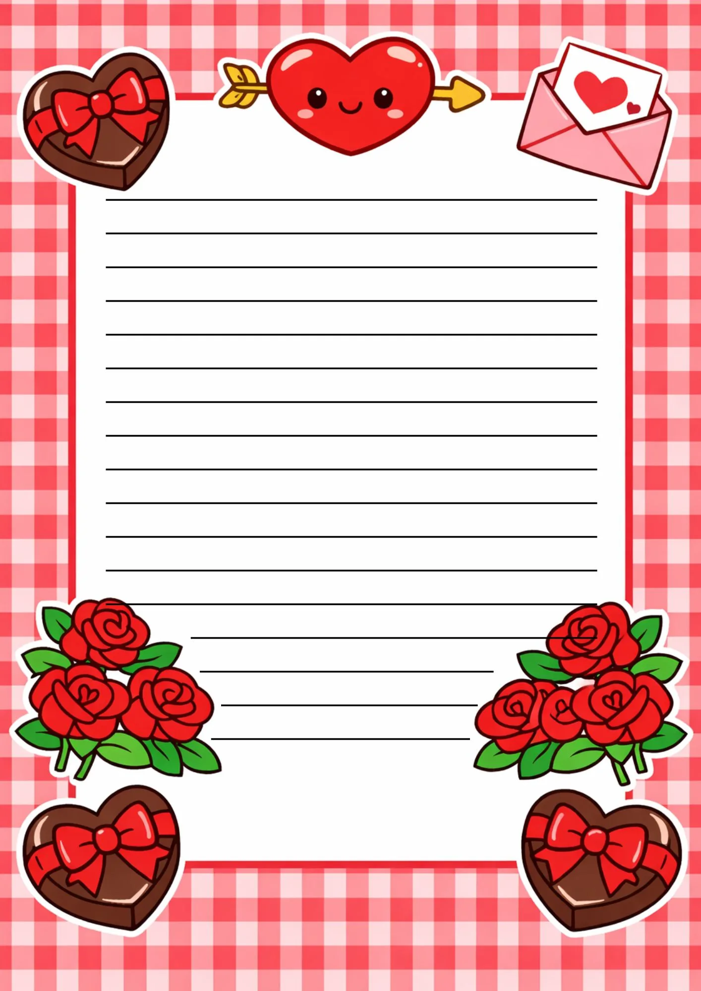 Valentines Digital Writing Papers 1