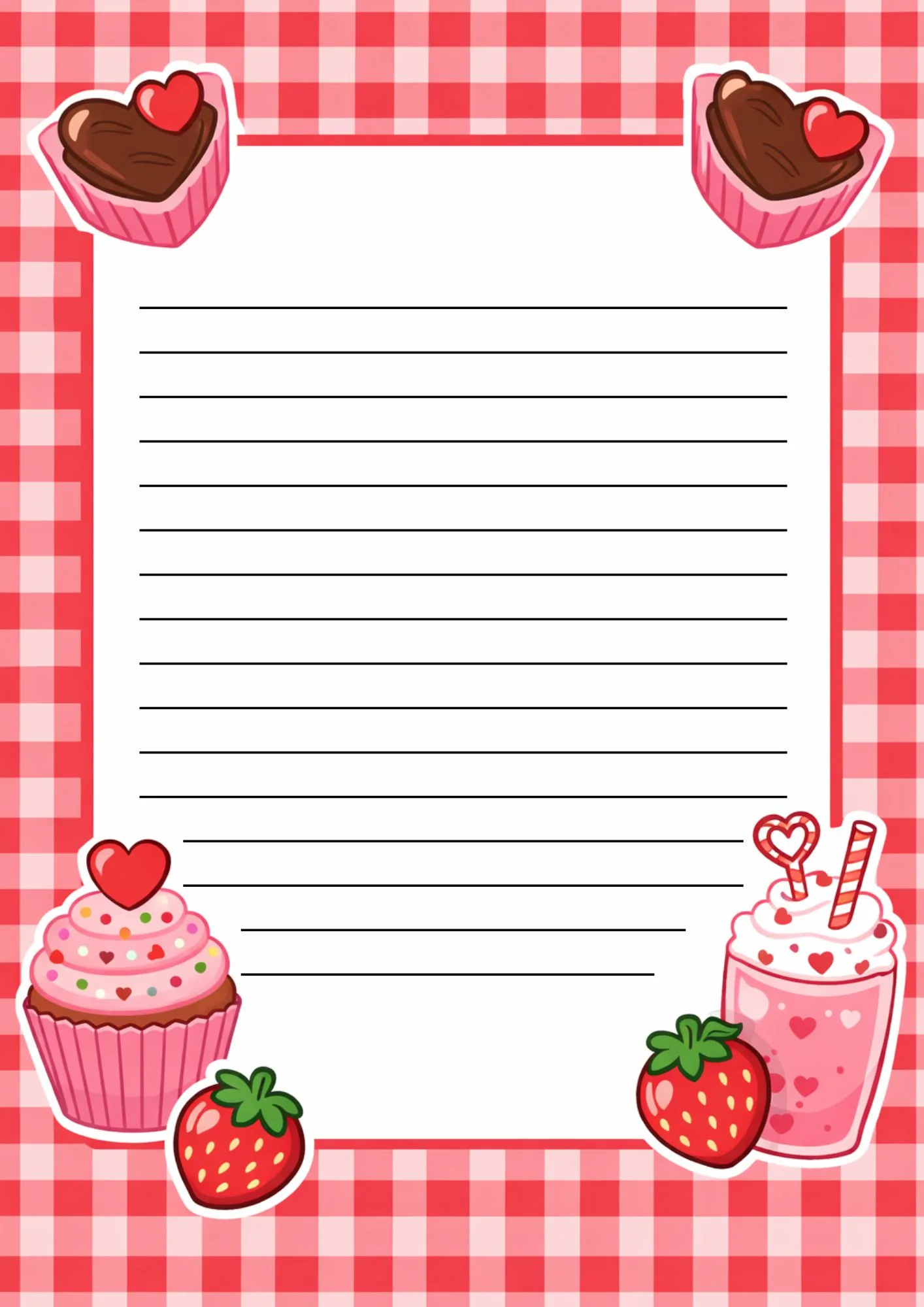 Valentines Digital Writing Papers 2