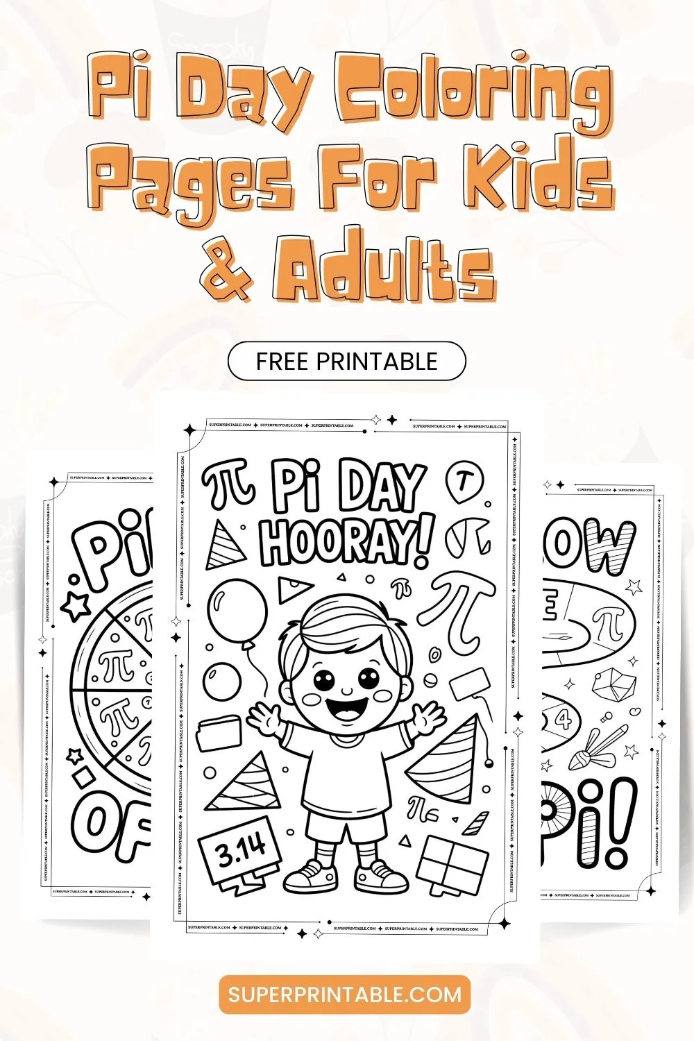 15+ Pi Day Coloring Pages Pinterest Image