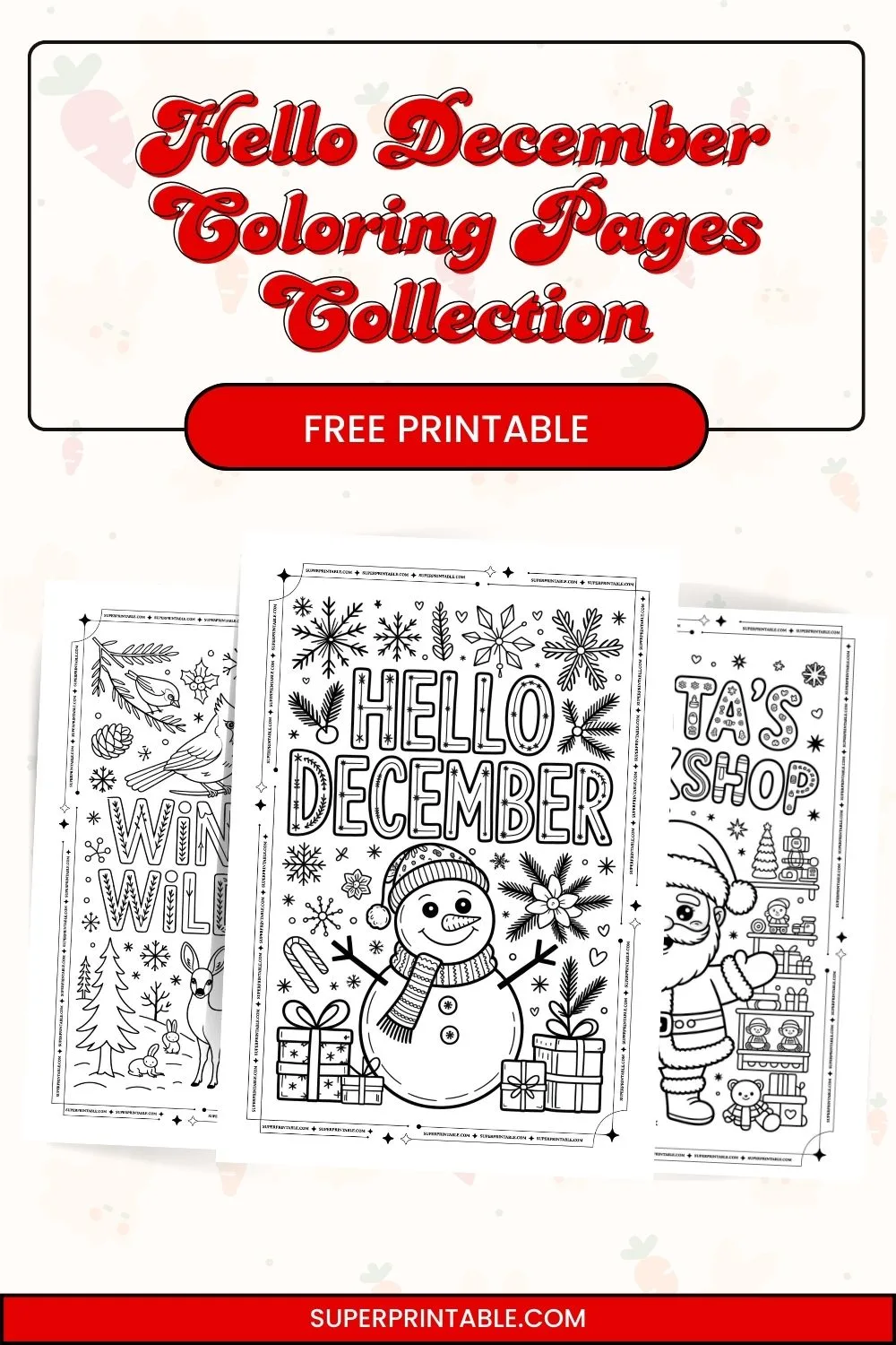20 Hello December Coloring Pages Pinterest Image