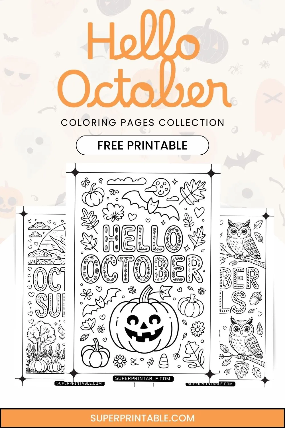 20 Hello October Coloring Pages Pinterest Image