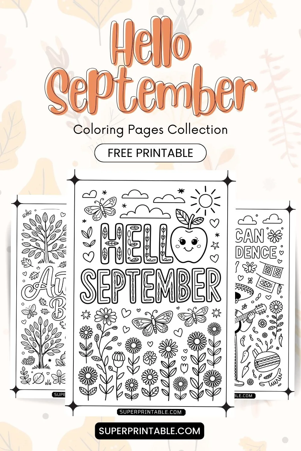 20 Hello September Coloring Pages Pinterest Image