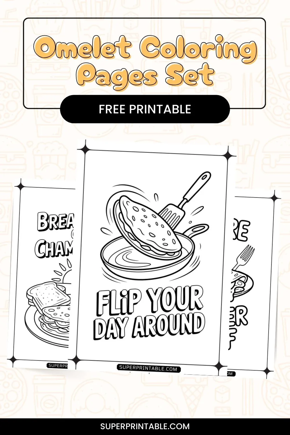 20 Omelet Coloring Pages Pinterest Image