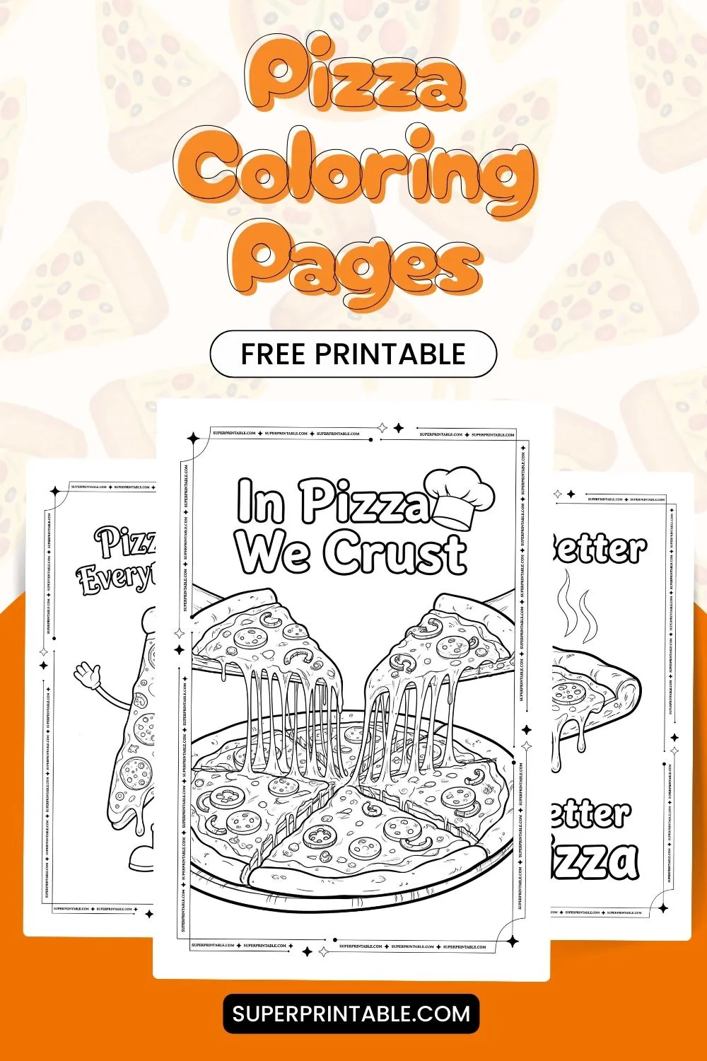 20 Pizza Coloring Pages Pinterest Image