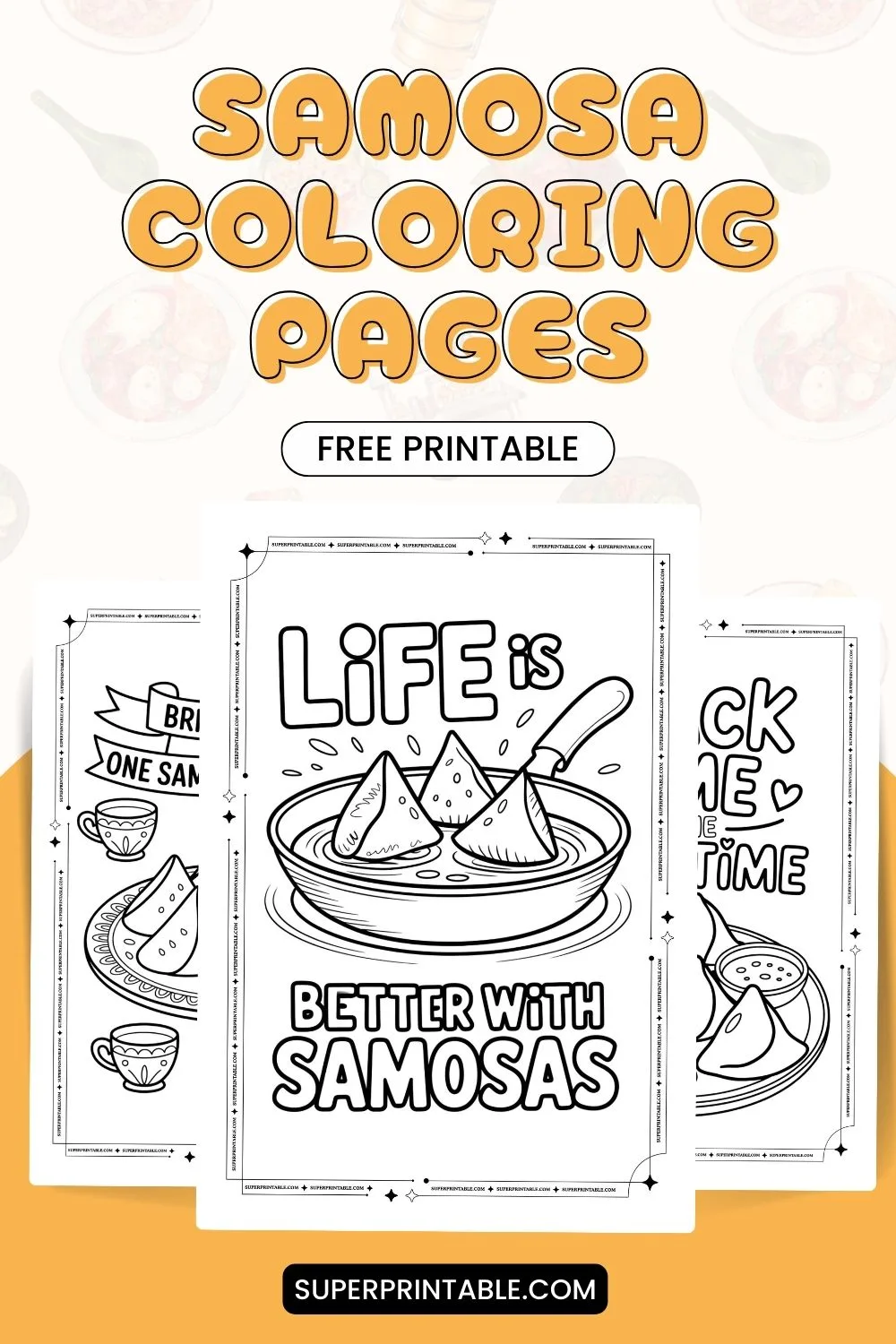 20 Samosa Coloring Pages Pinterest Image