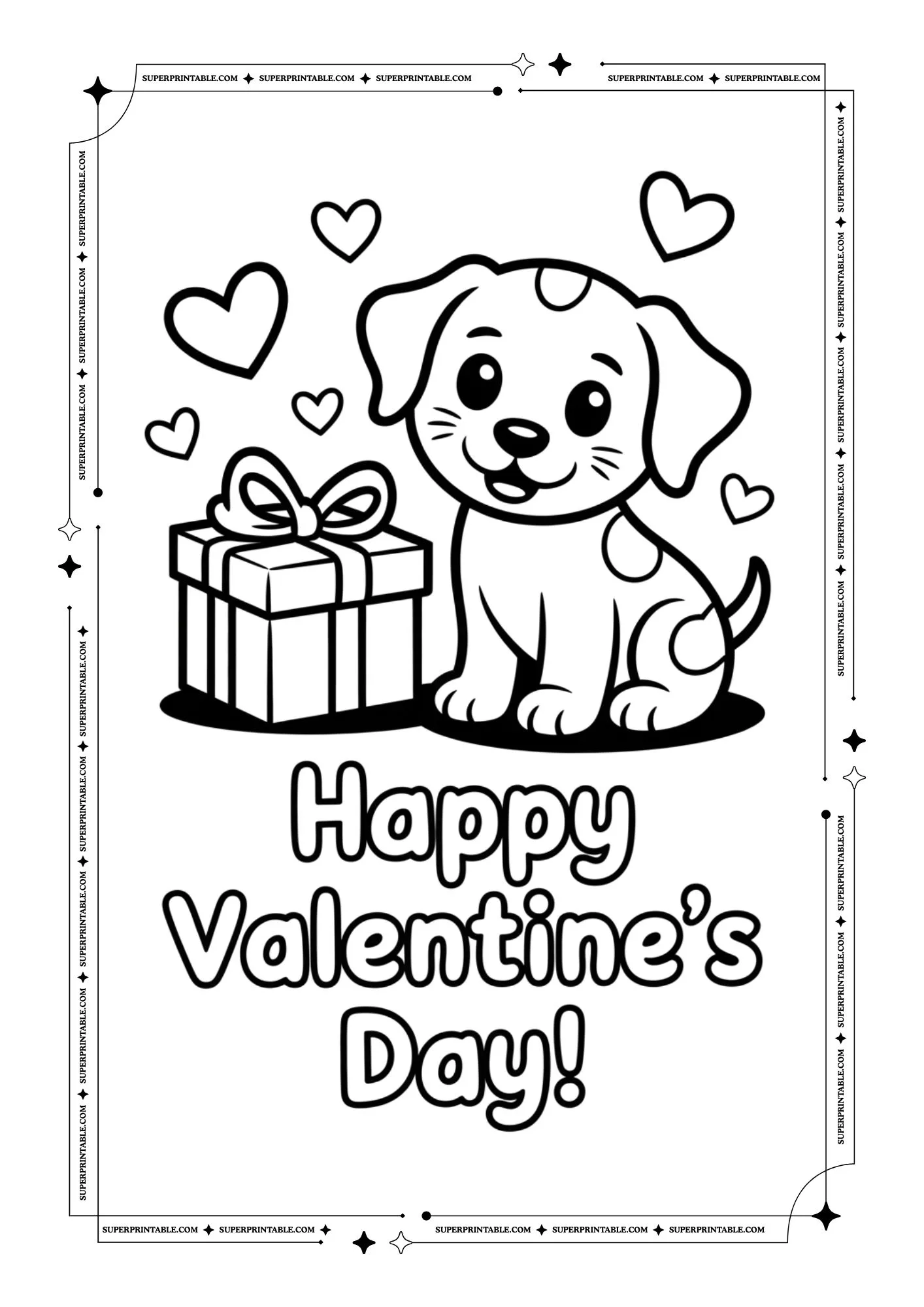 Adorable Valentines Coloring Pages 2