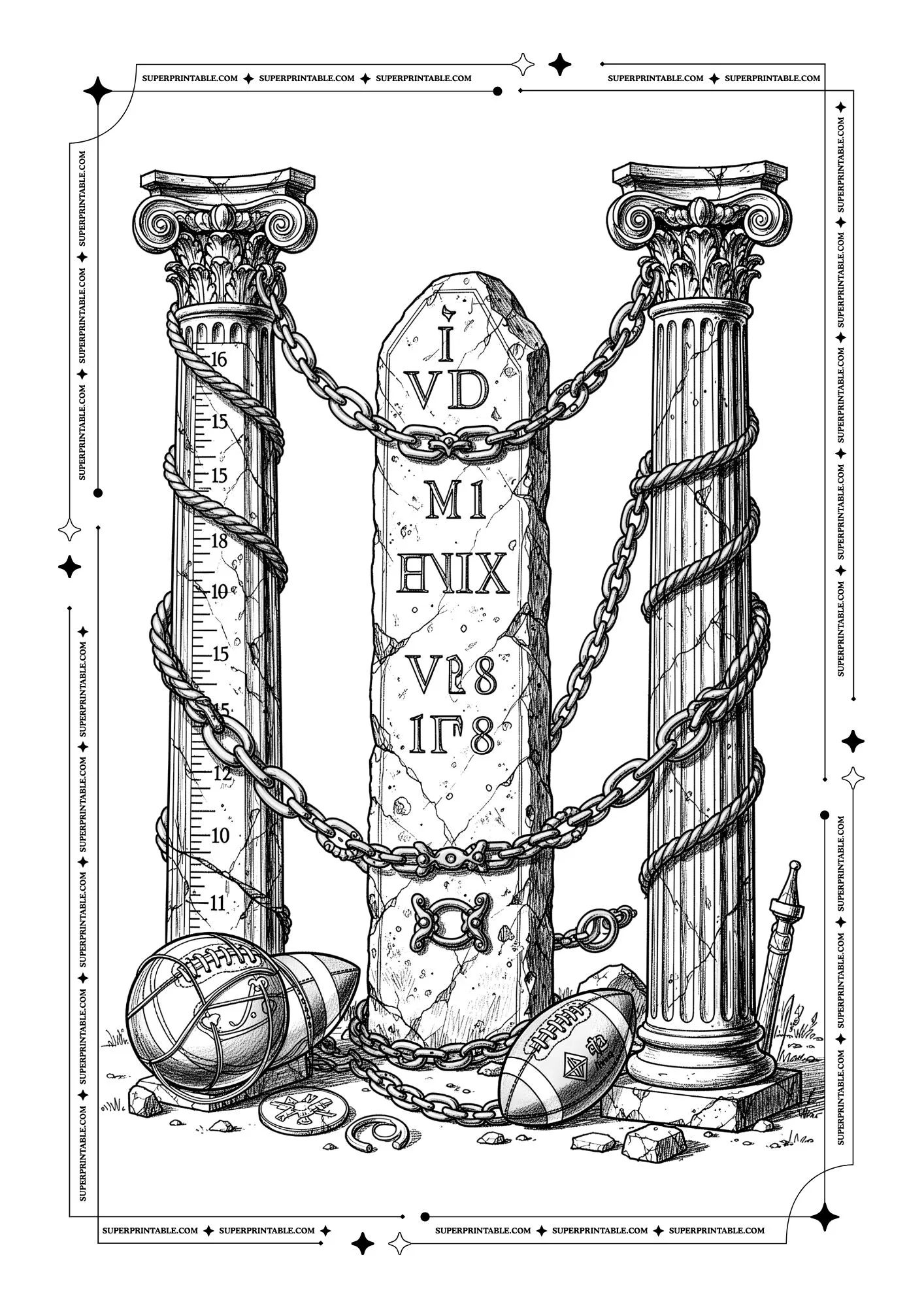 Ball Game Coloring Pages 10