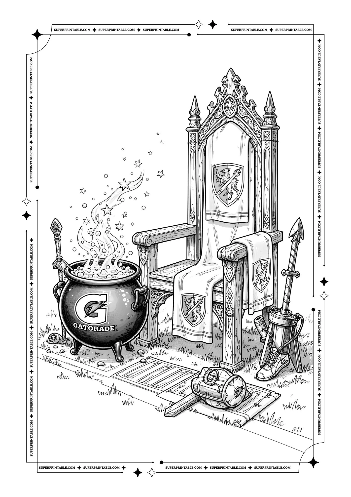 Ball Game Coloring Pages 6