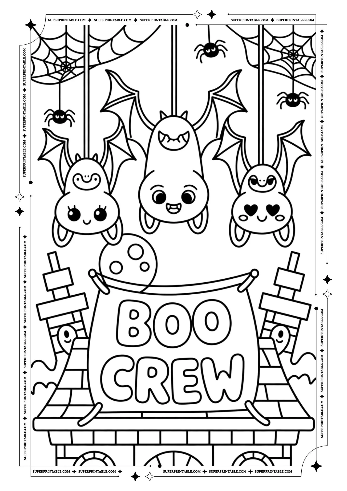 Bat Coloring Pages For Kids & Adults 2