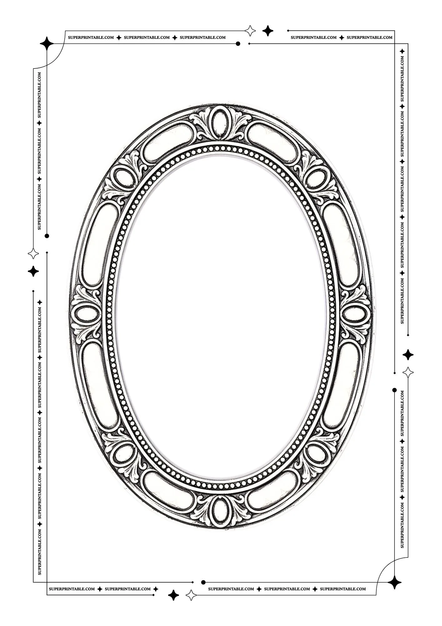 Blank Picture Frame Coloring Pages 1