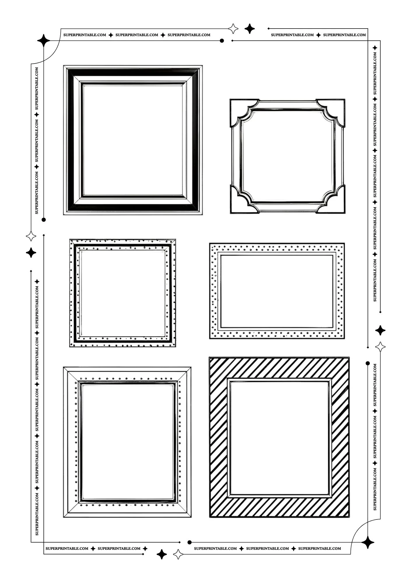 Blank Picture Frame Coloring Pages 10