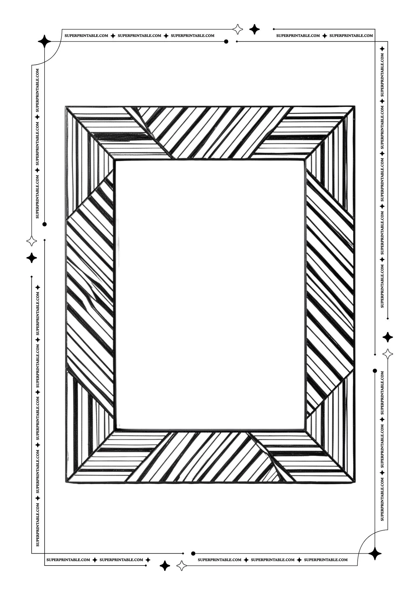Blank Picture Frame Coloring Pages 12