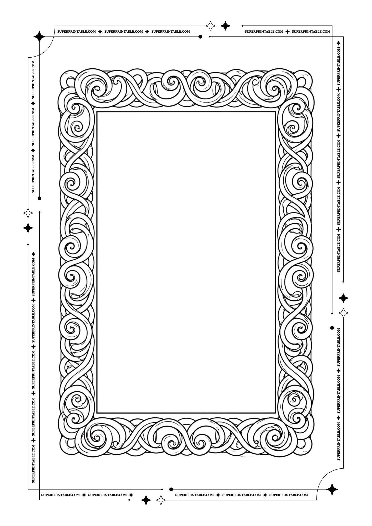 Blank Picture Frame Coloring Pages 13